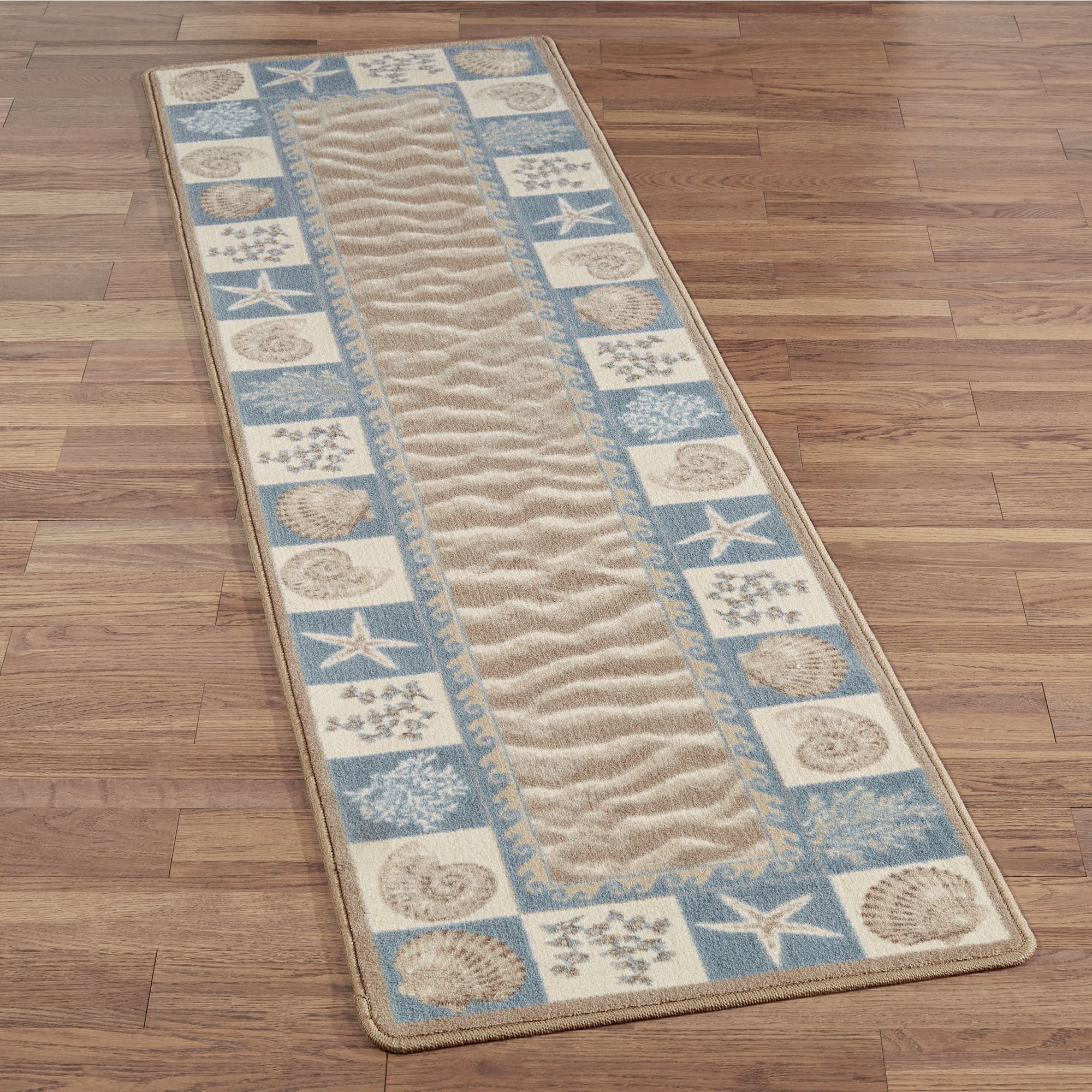 Sandy Shore Seashell Coastal Rug Runner from Milliken Carpets