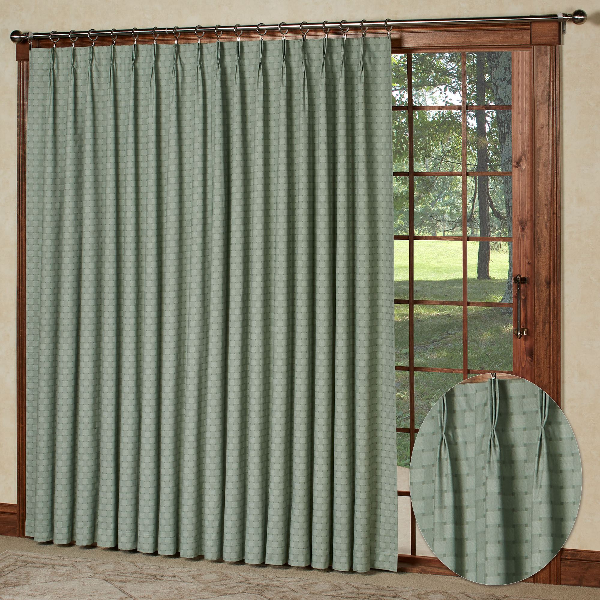 Sanmark Park Room Darkening Pinch Pleat Curtain Window Treatment