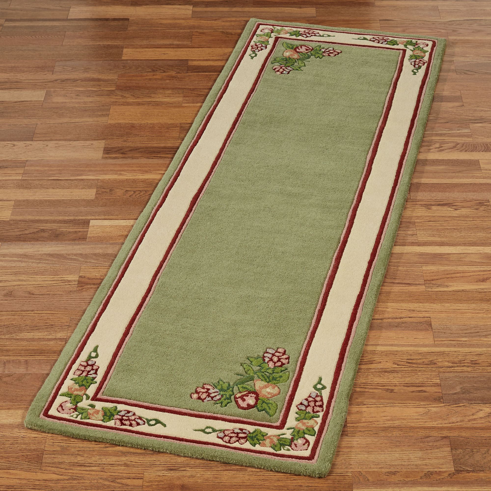 Fruitful Sage Wool Rug Runner