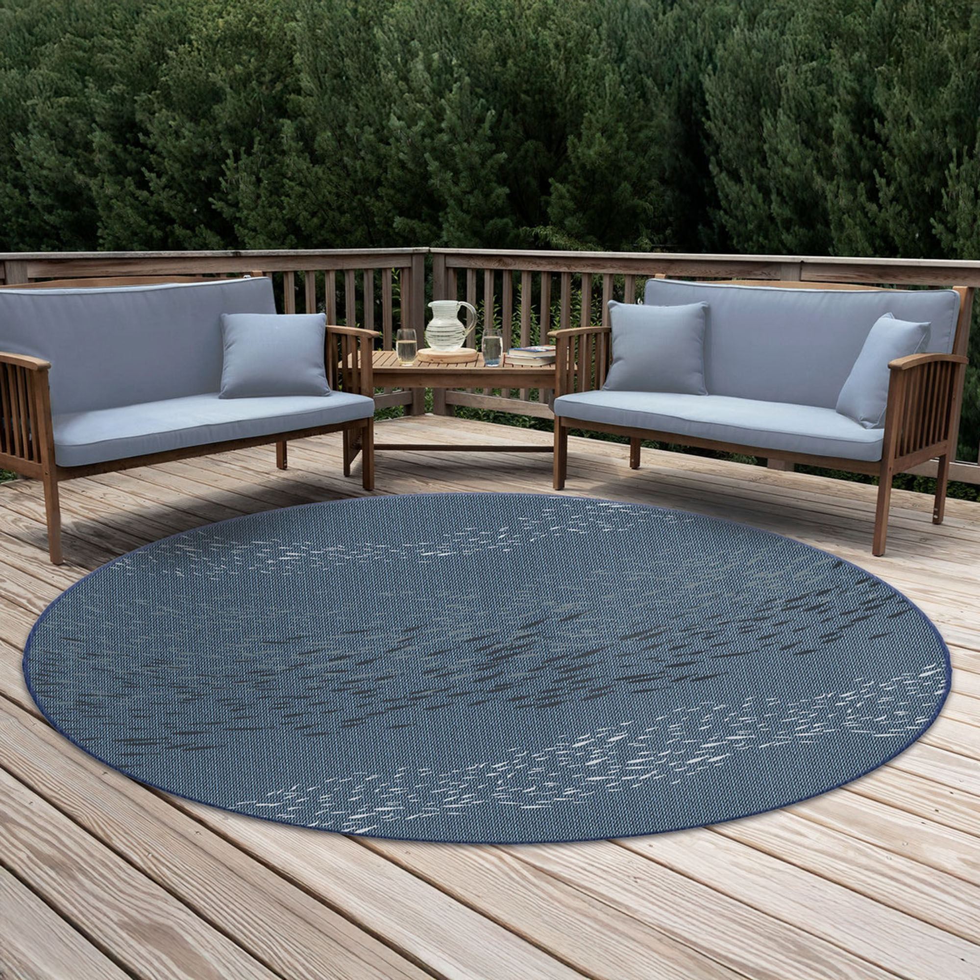School of Fish Coastal Indoor Outdoor Rugs