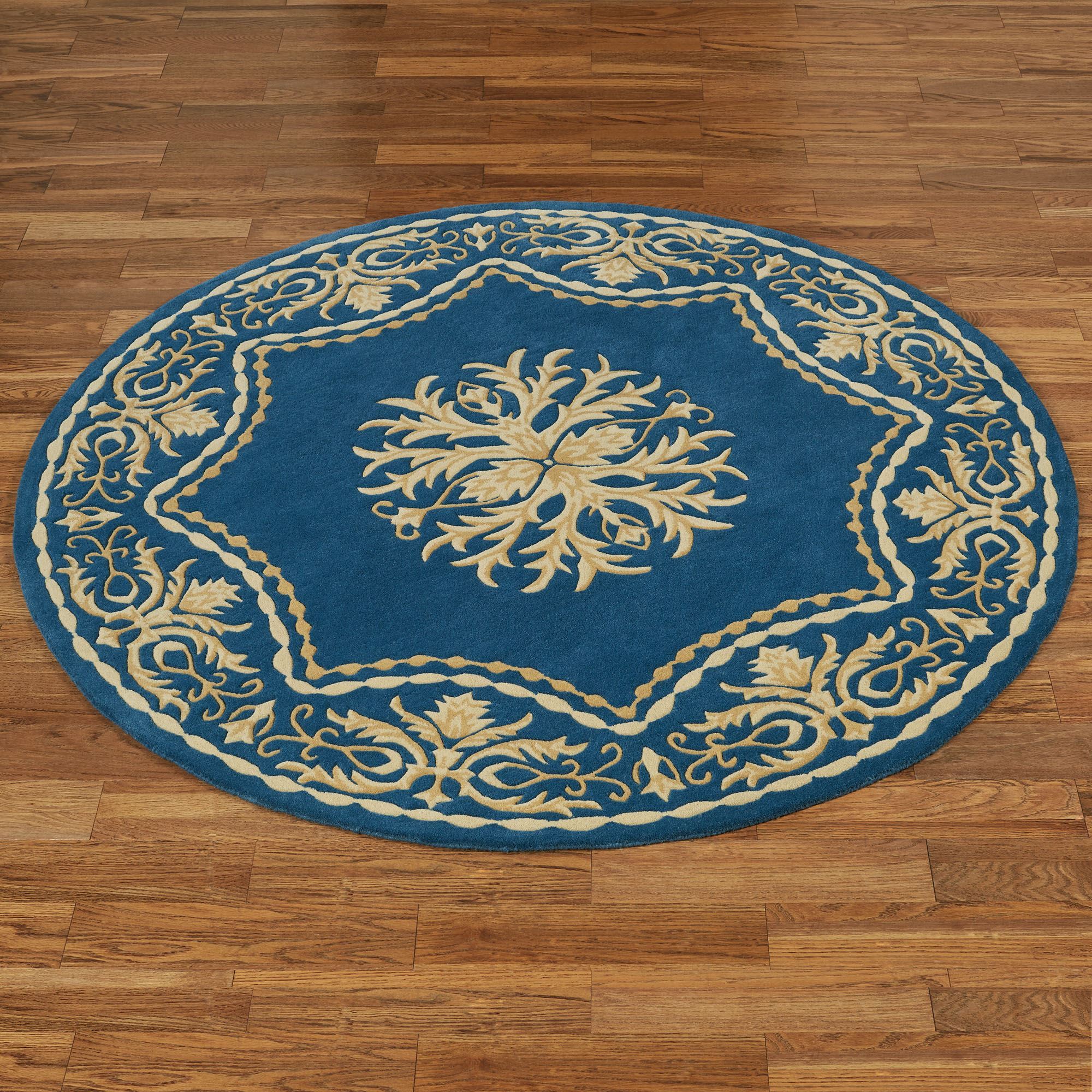 Windsor Acanthus Leaf Wool Round Rug