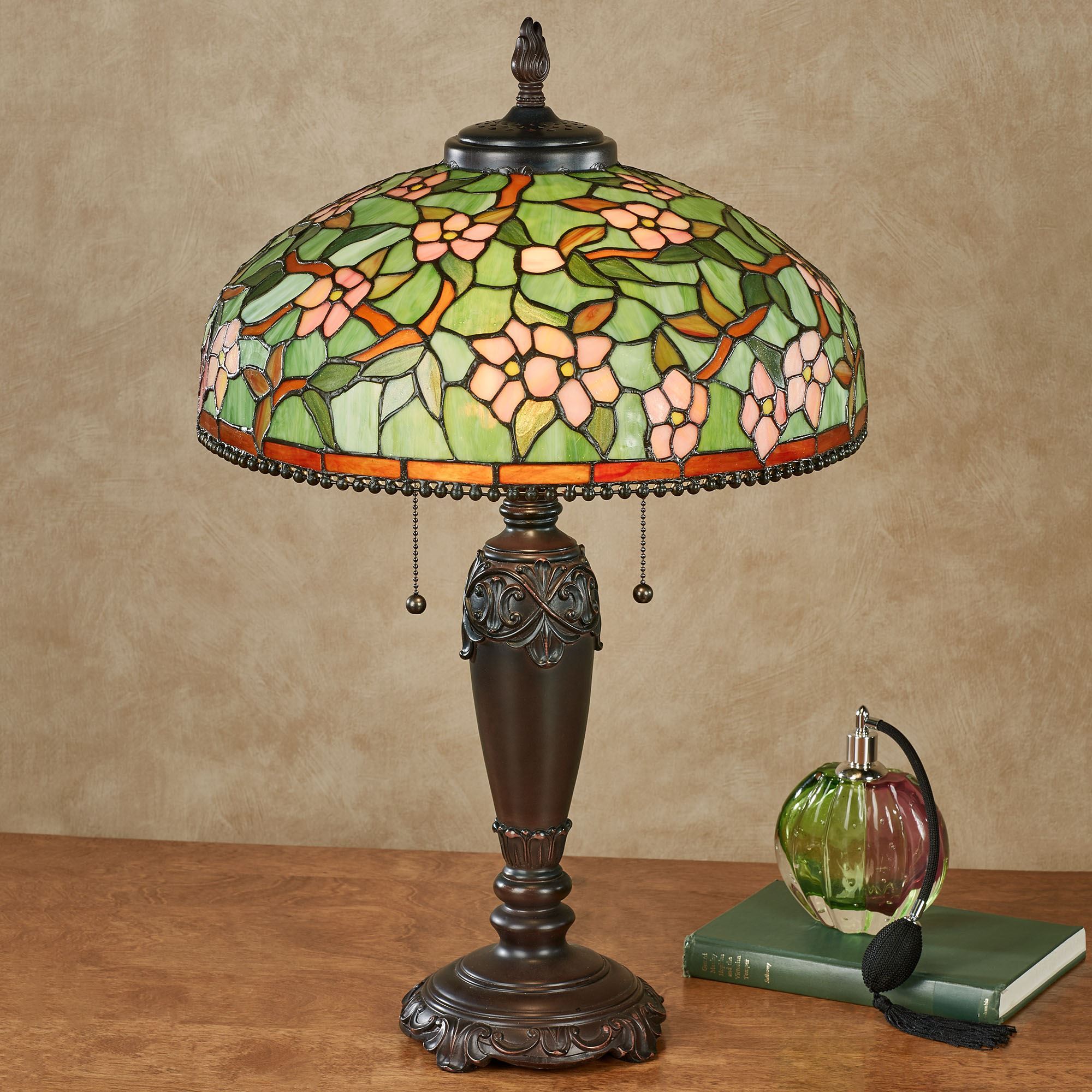 Amara Floral Tiffany Style Stained Glass Table Lamp