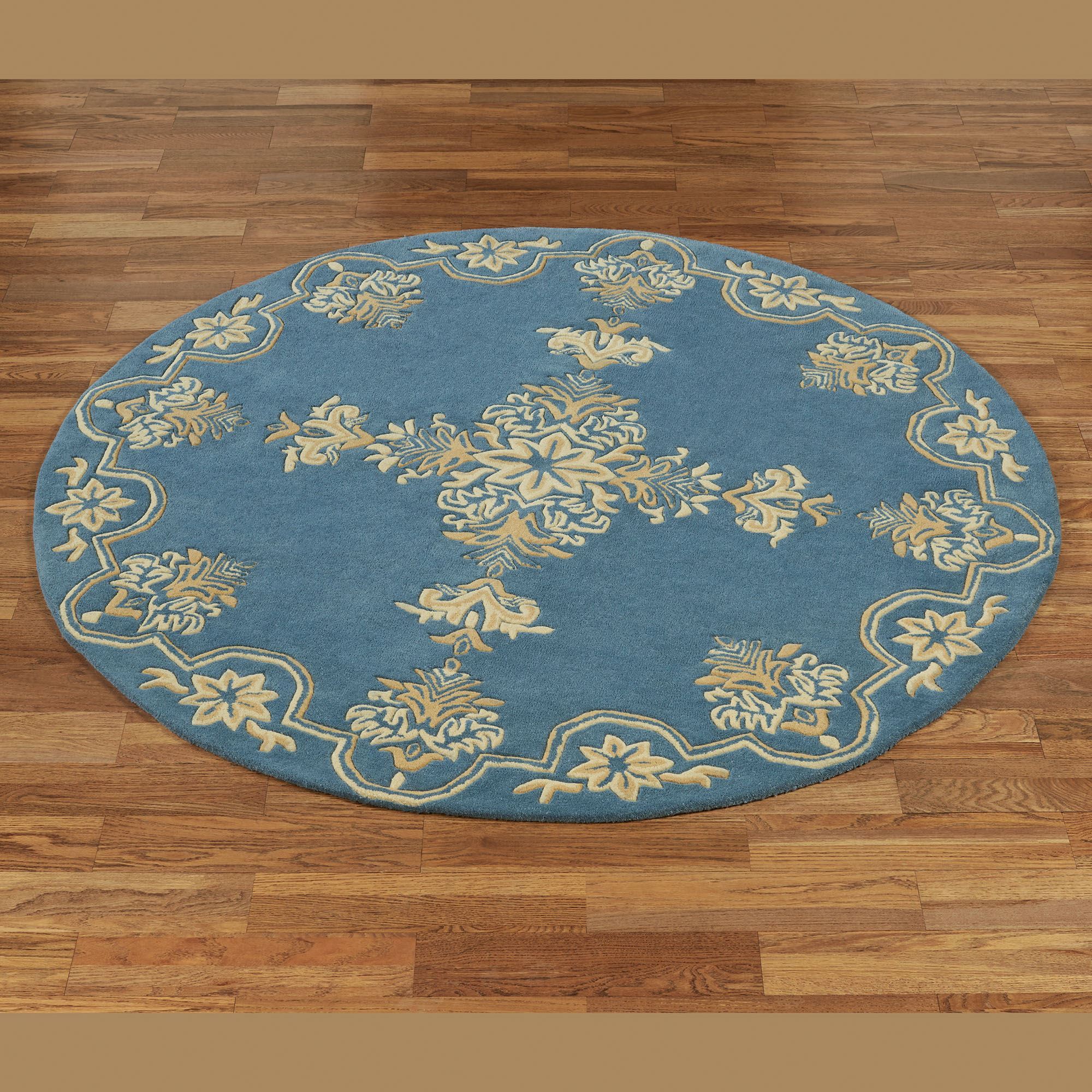 Blue Round Area Rugs
