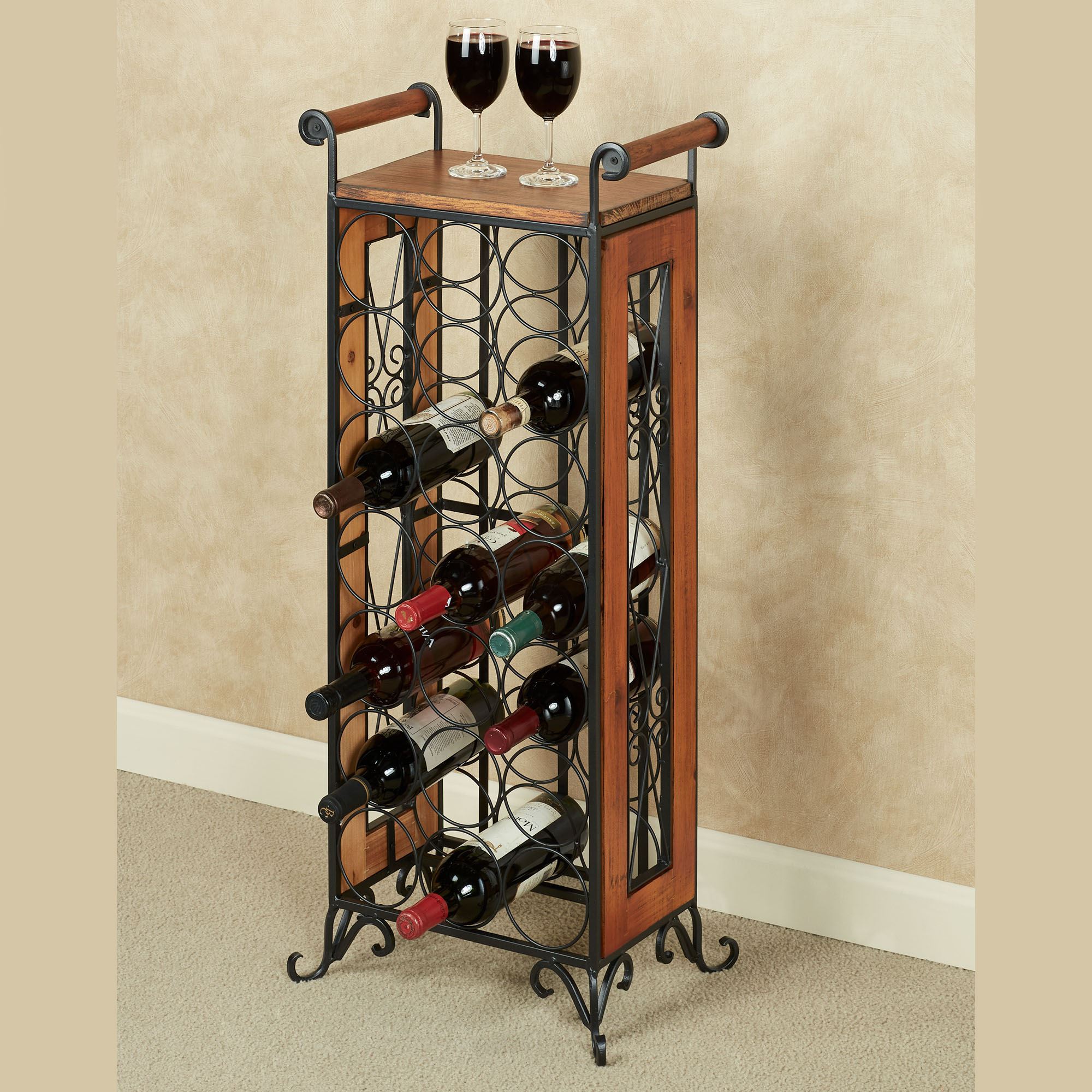 Roma Floor Standing Wine Bottle Rack