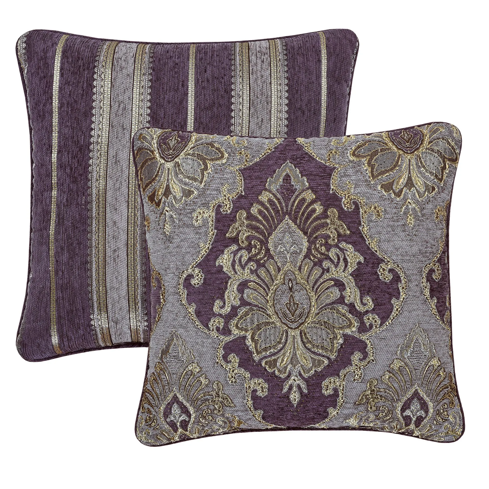 Parure de Lit Satin Housse de Couette Violet , Drap Housse + 4 Taies 2 Parure de Lit Satin Housse de Couette Violet , Drap Housse + 4 Taies 2