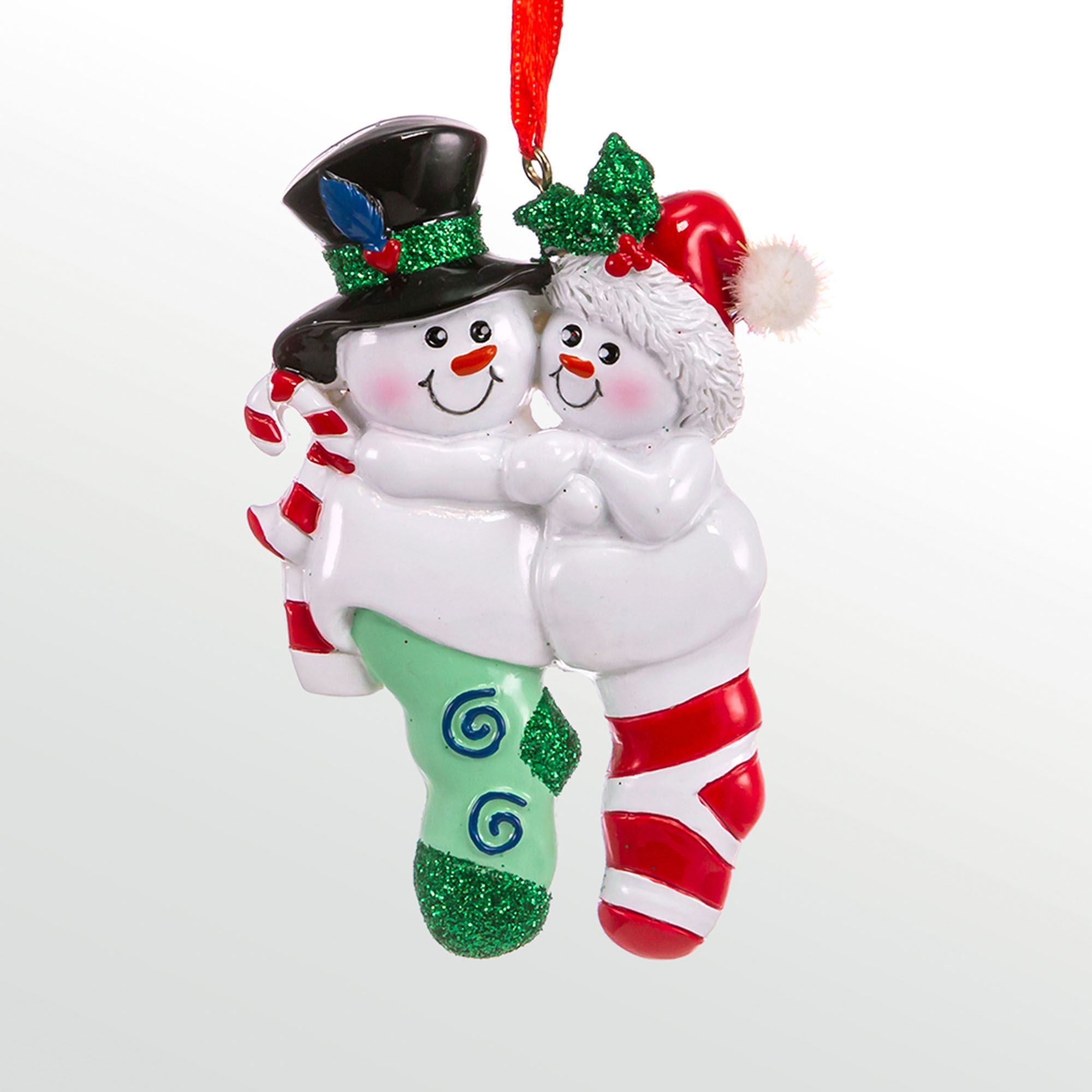 Kurt Adler 3.25 Inch Resin Two Beach Chairs Christmas Ornament - Coastal Theme With Personalization Plaque