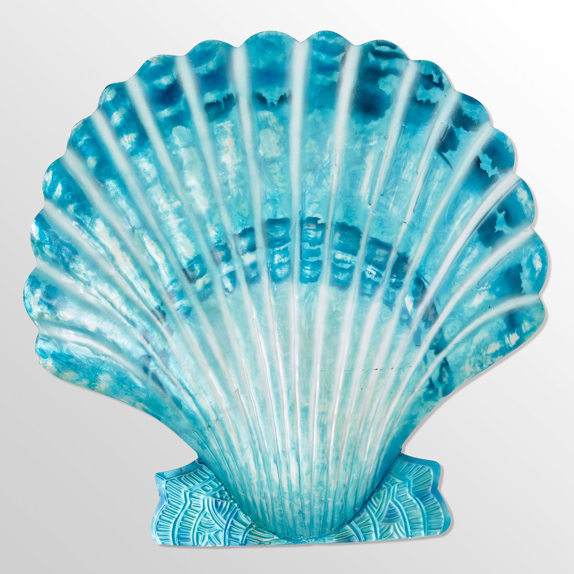 Blue Scallop Shell