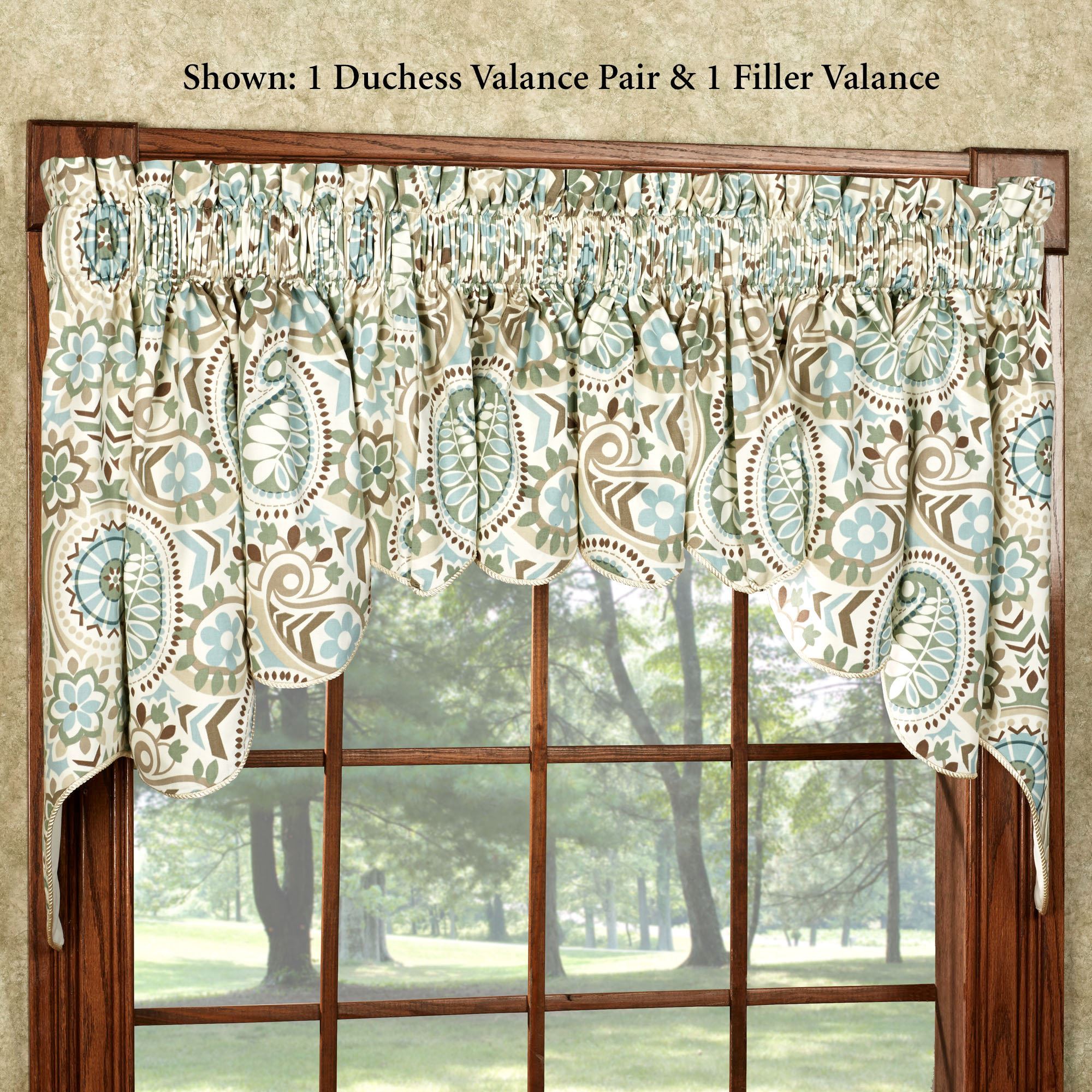 Waverly Jacobean Navarra Raspberry Floral Stripe Valance Peek-a-Boo 53 X 18 New Waverly Jacobean Navarra Raspberry Floral Stripe Valance Peek-a-Boo 53 X 18 New