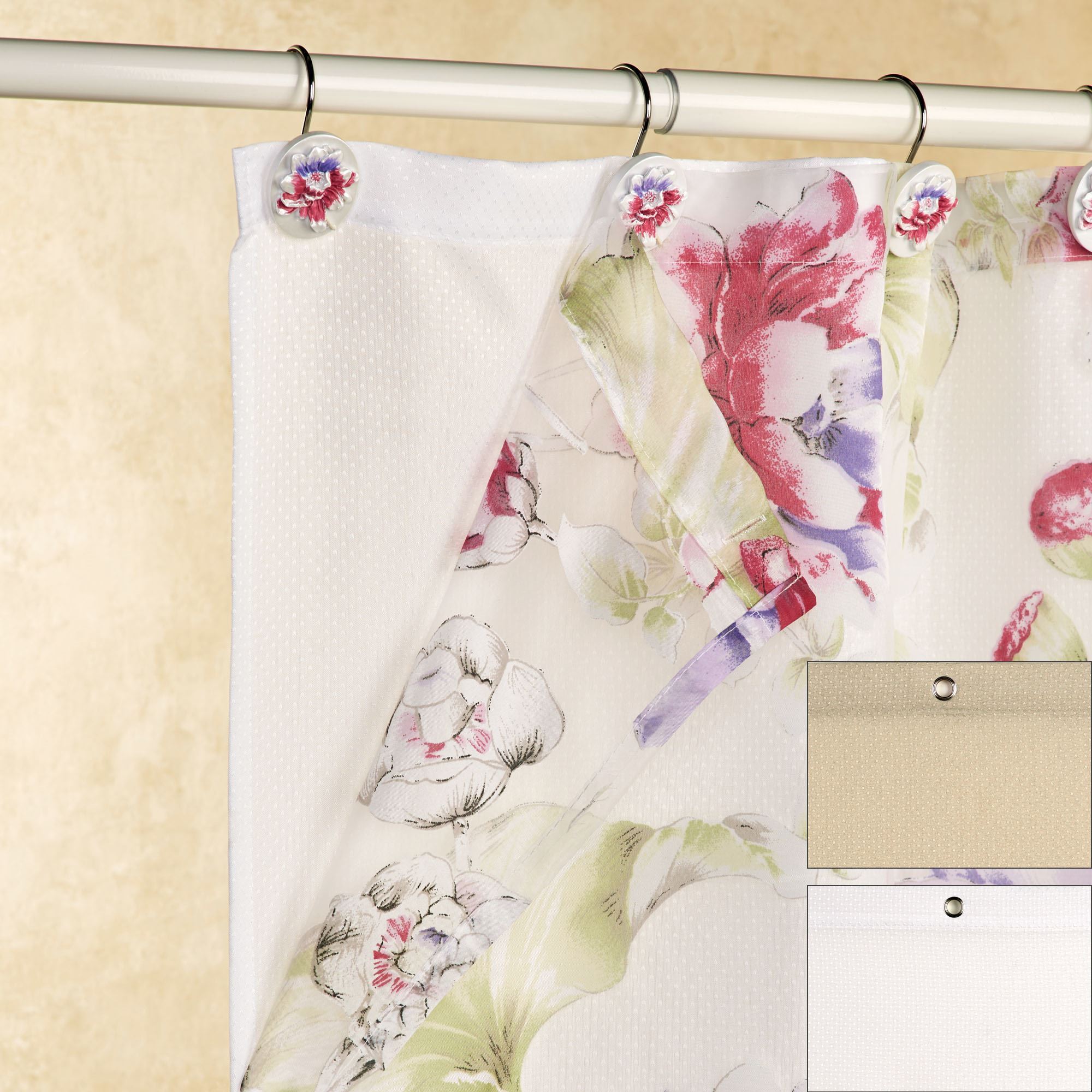 Fabric Shower Curtain Liner With Weighted Hem Fabric Shower Curtain Liner With Weighted Hem