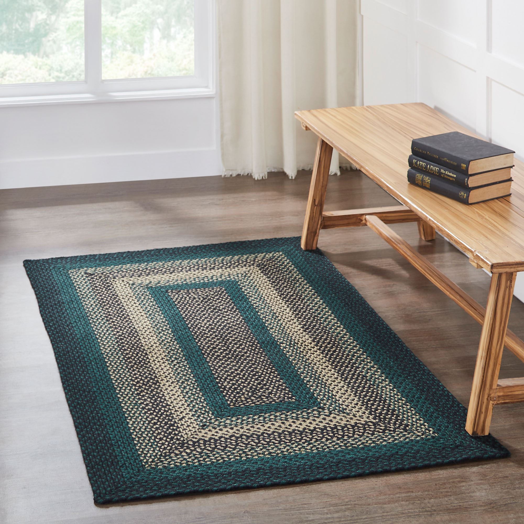 Pine Grove Rectangle Rug Green 3' x 5' | Touch of Class