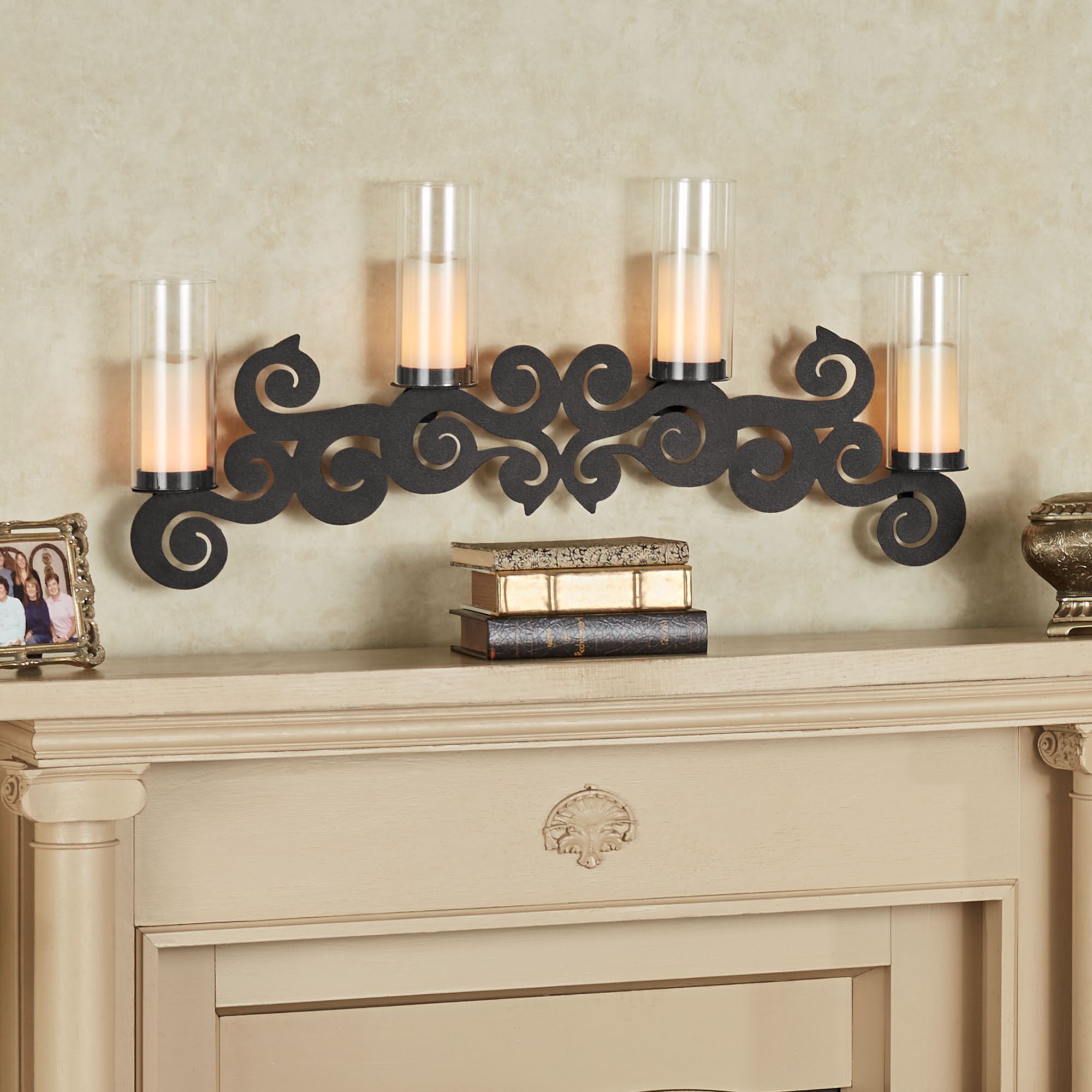 Ivy Leaf Wall Sconce – Antique Bronze Candle Holder For Romantic Decor