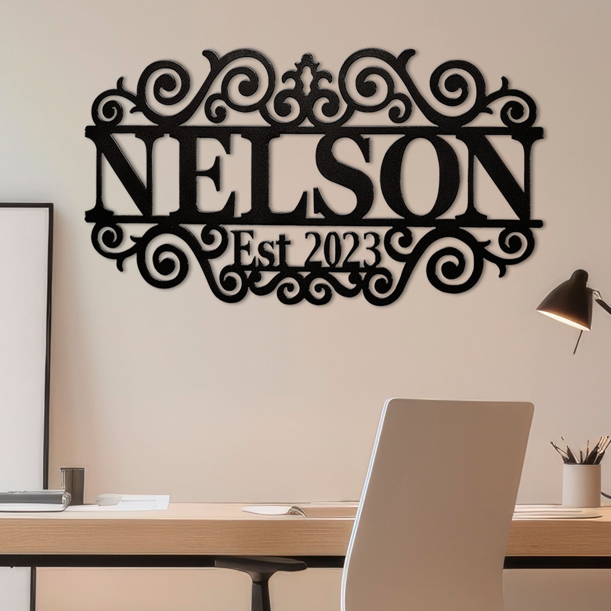 Bradford Personalized Established Year Metal Wall Art Sign by JasonW ...
