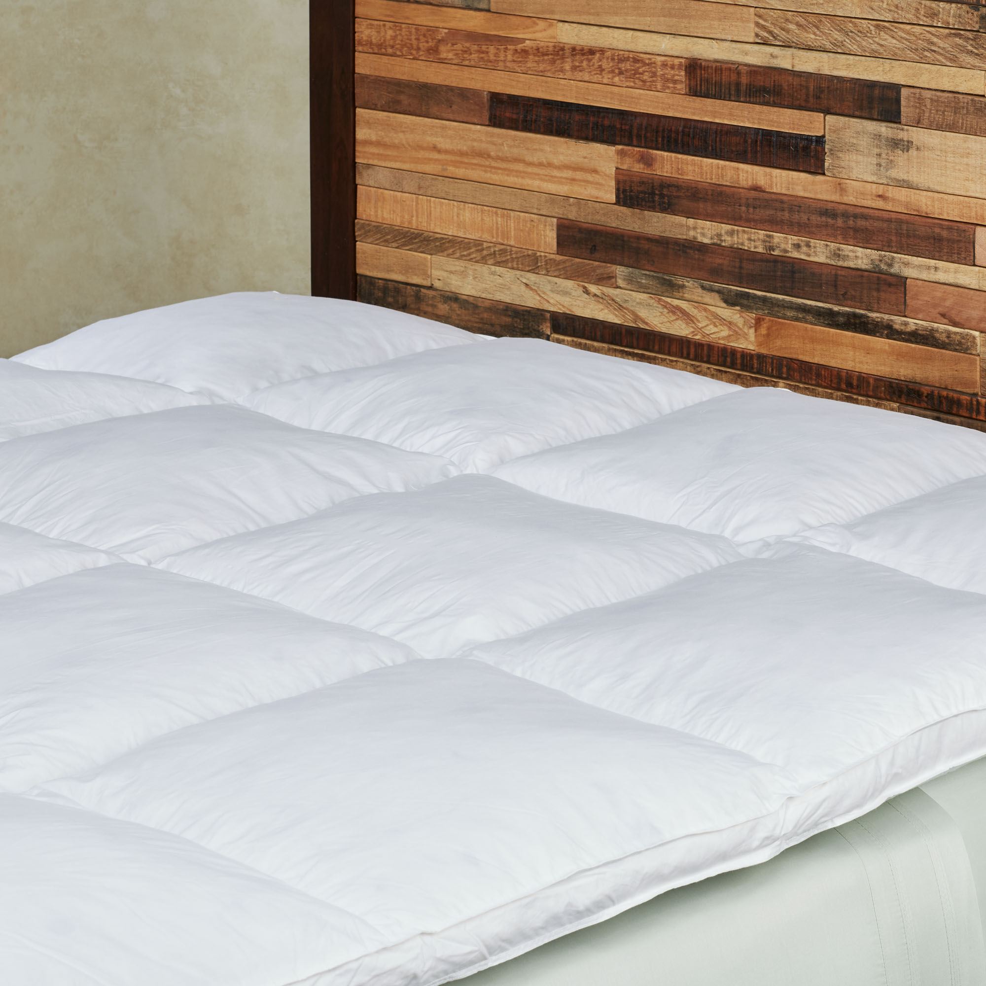 Featherbed Hypoallergenic Natural Duck Feather and Down Fill Featherbed
