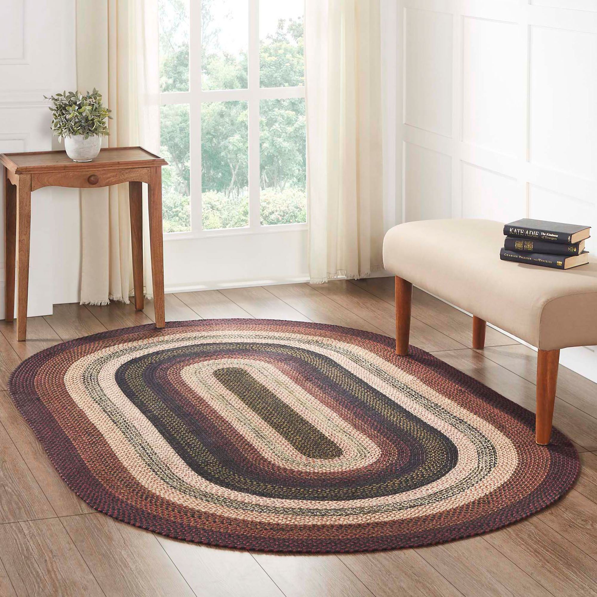 Beckham Oval Rug Multi Warm 5' x 8' Oval | Touch of Class