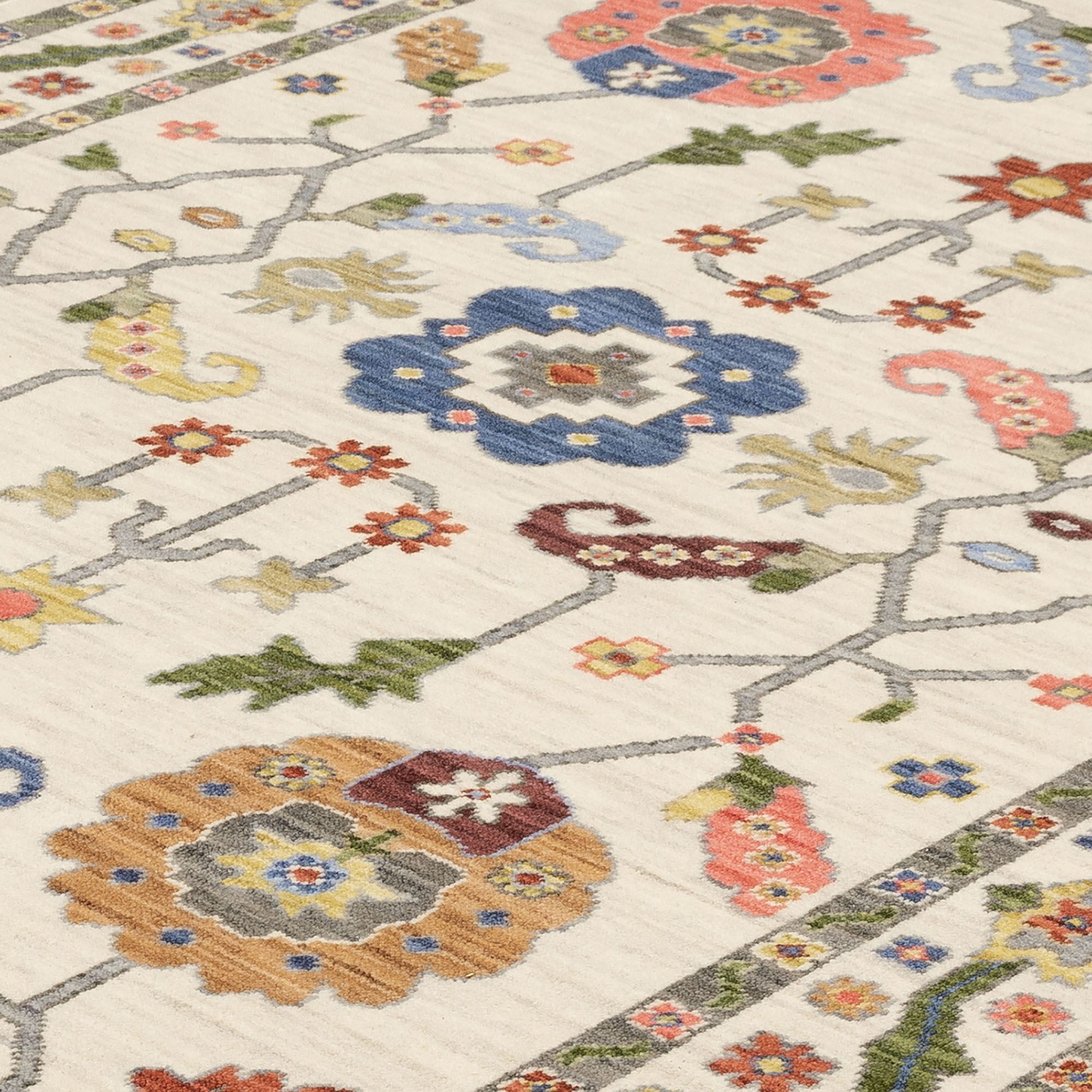 Cotterill Persian Style Wool Nylon Area Rugs