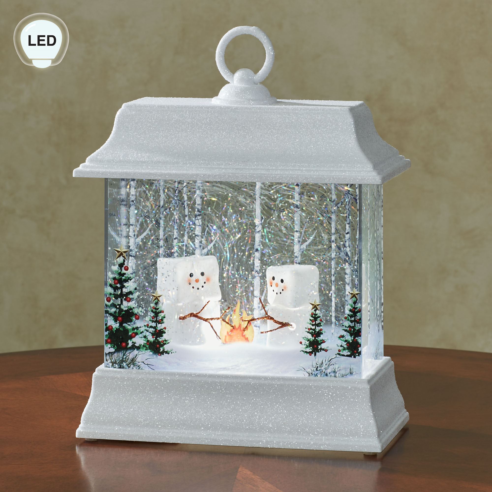 Marshmallow Campfire Lantern White