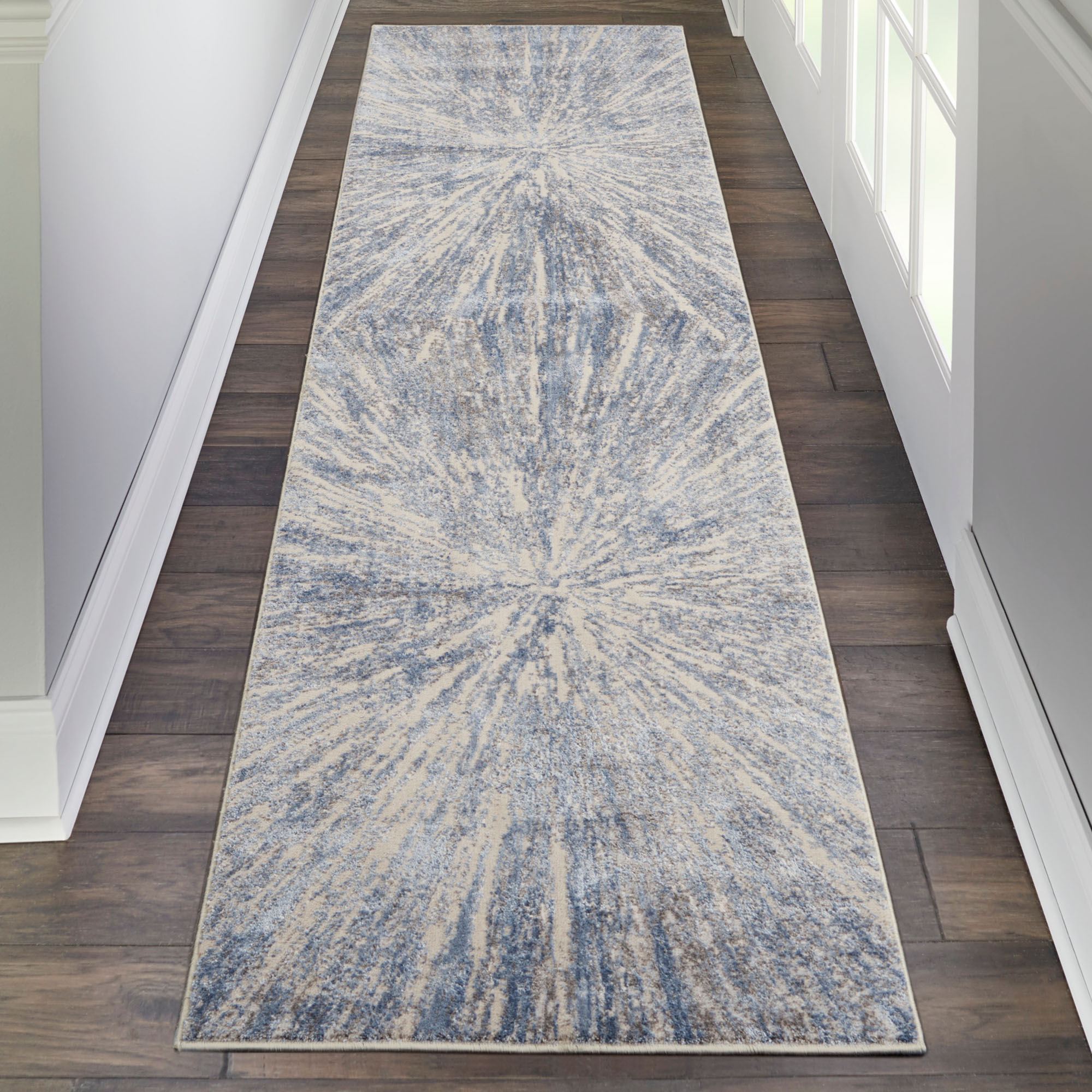 Fenix Rug Runner Blue 2'2" x 7'6" Touch of Class