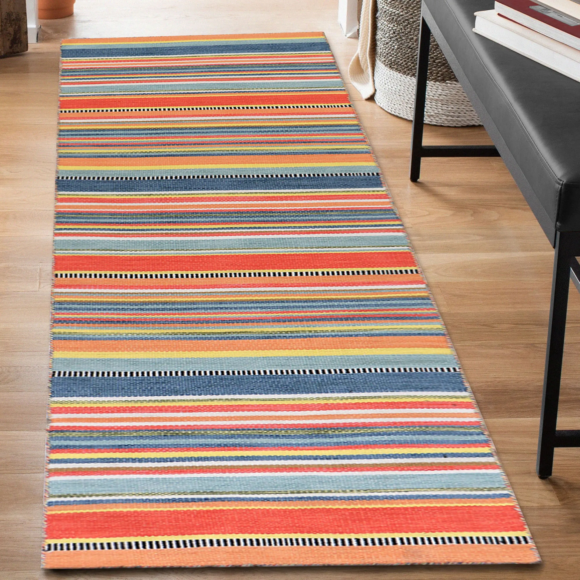 Sonoma Malibu Stripe Rug Runner 2' x 8' | Touch of Class