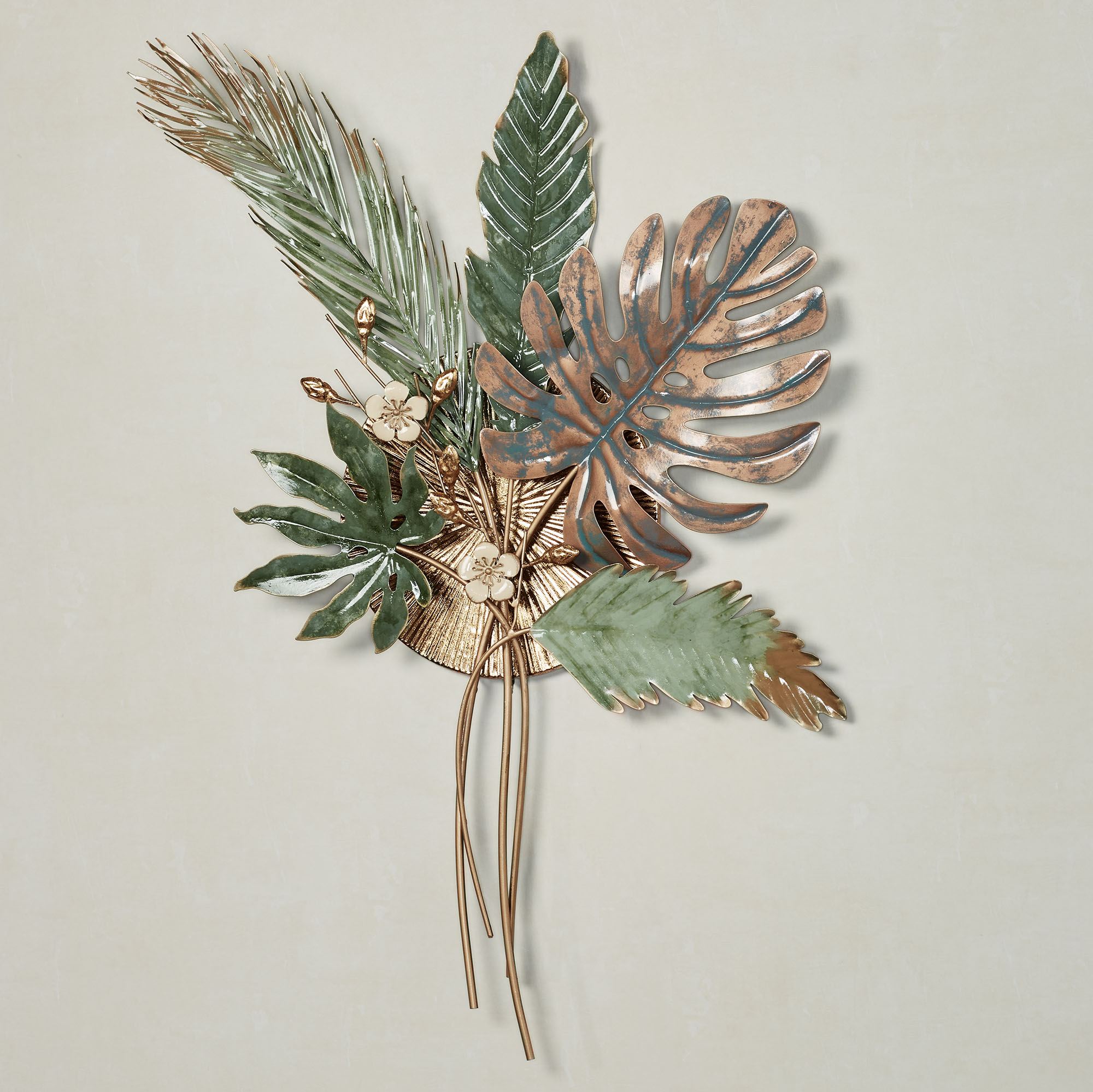 Beachcrest Home Palm Fronds Metal Wall Art