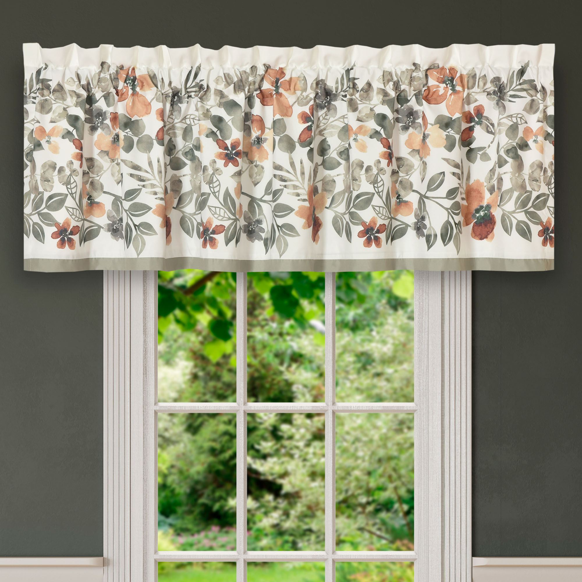 Multi Patterned Valance Evergreen Tailored Valance Multi Warm 72 x 17 | Touch of Class