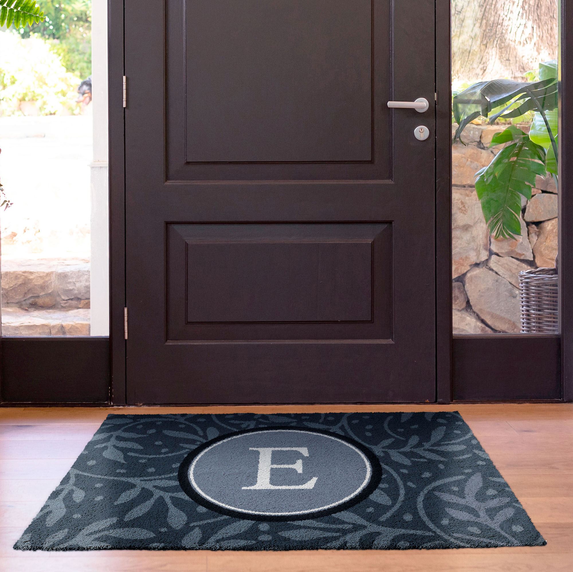 Wisteria Vine Eco Comfort Indoor Outdoor Monogram Mat