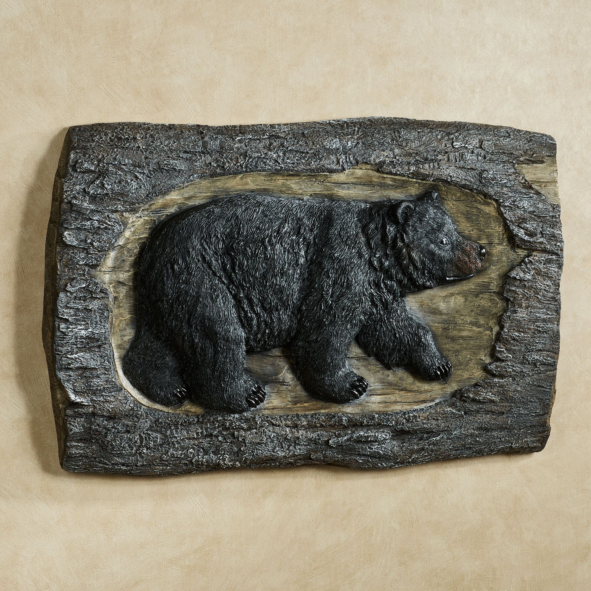 Black Bear Dimensional Wall Plaque