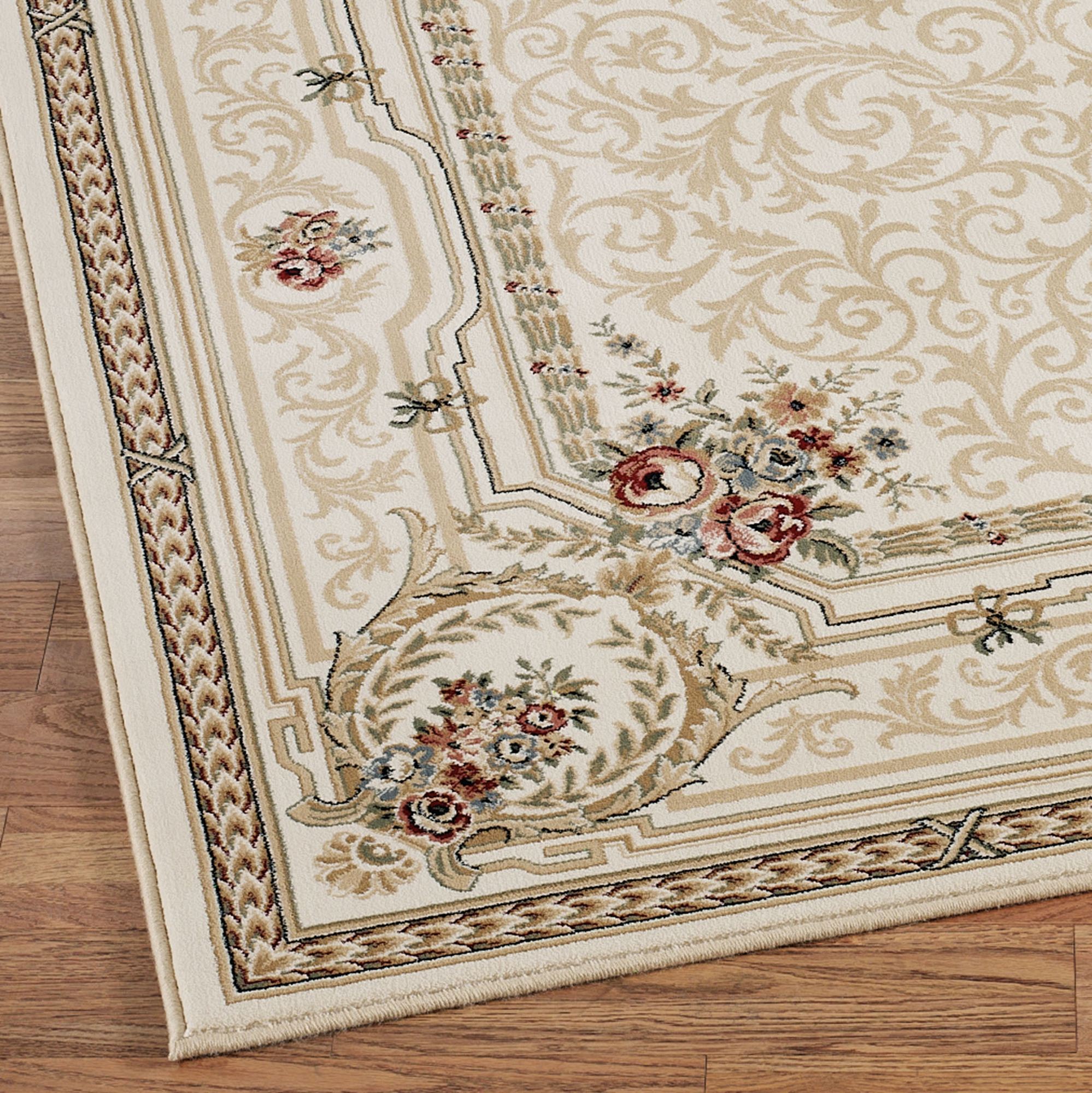 Imogene Garden Acanthus Leaf Scroll Area Rugs