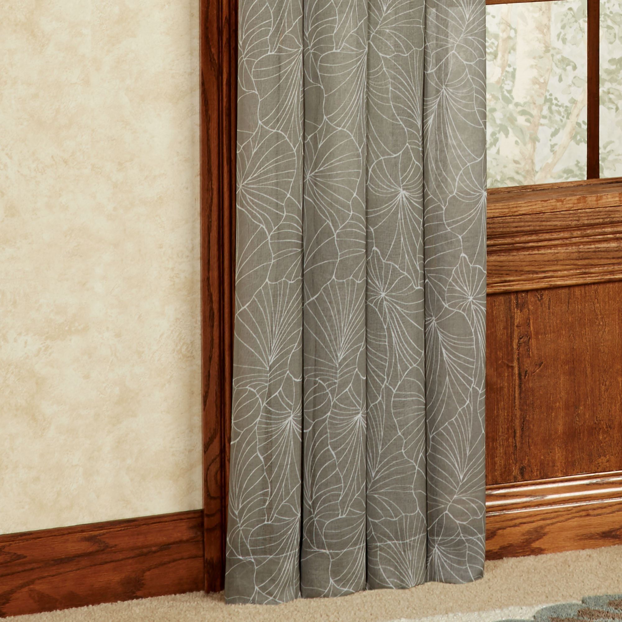 Irvine I Faux Linen Semi Sheer Window Treatment