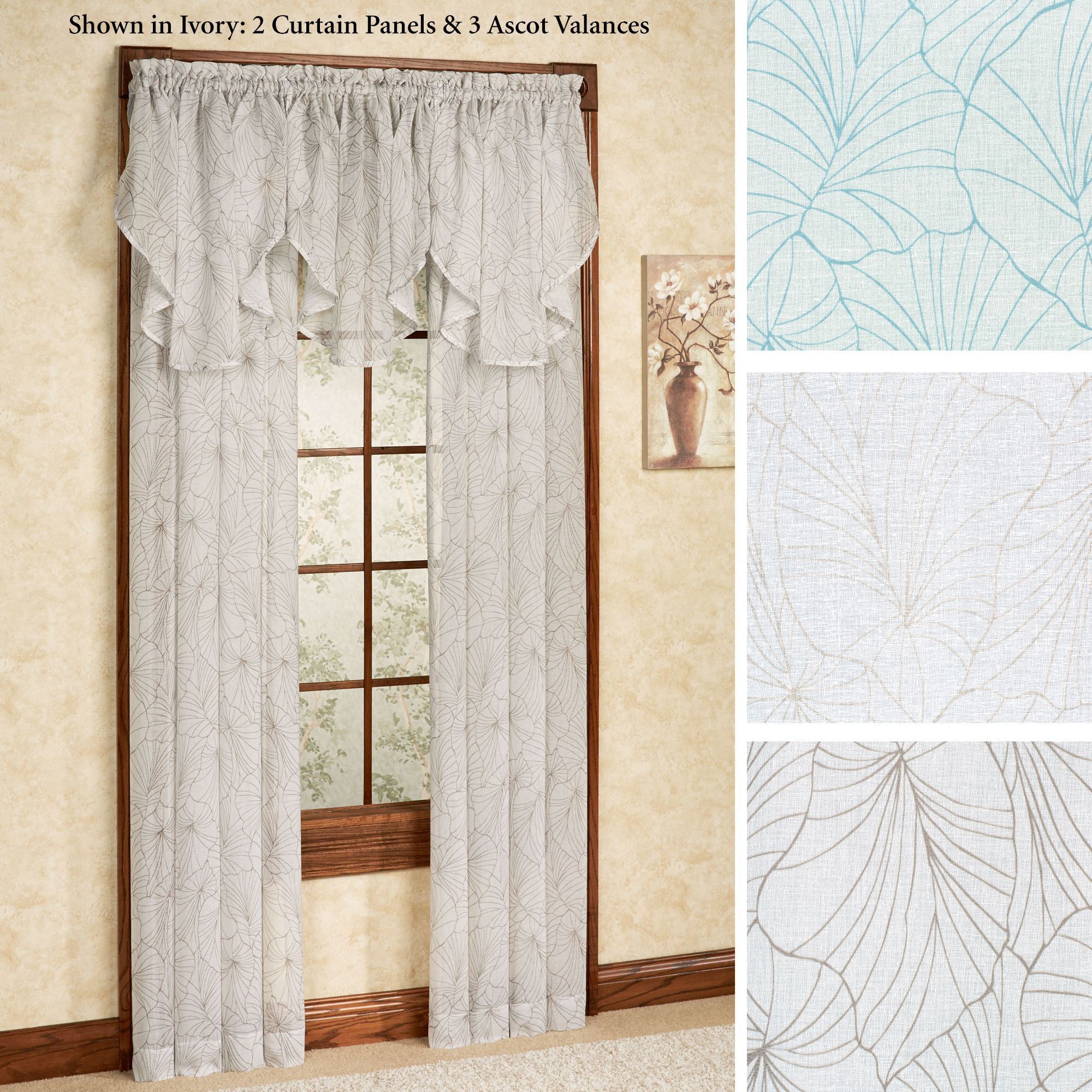 Irvine II Faux Linen Semi Sheer Window Treatment