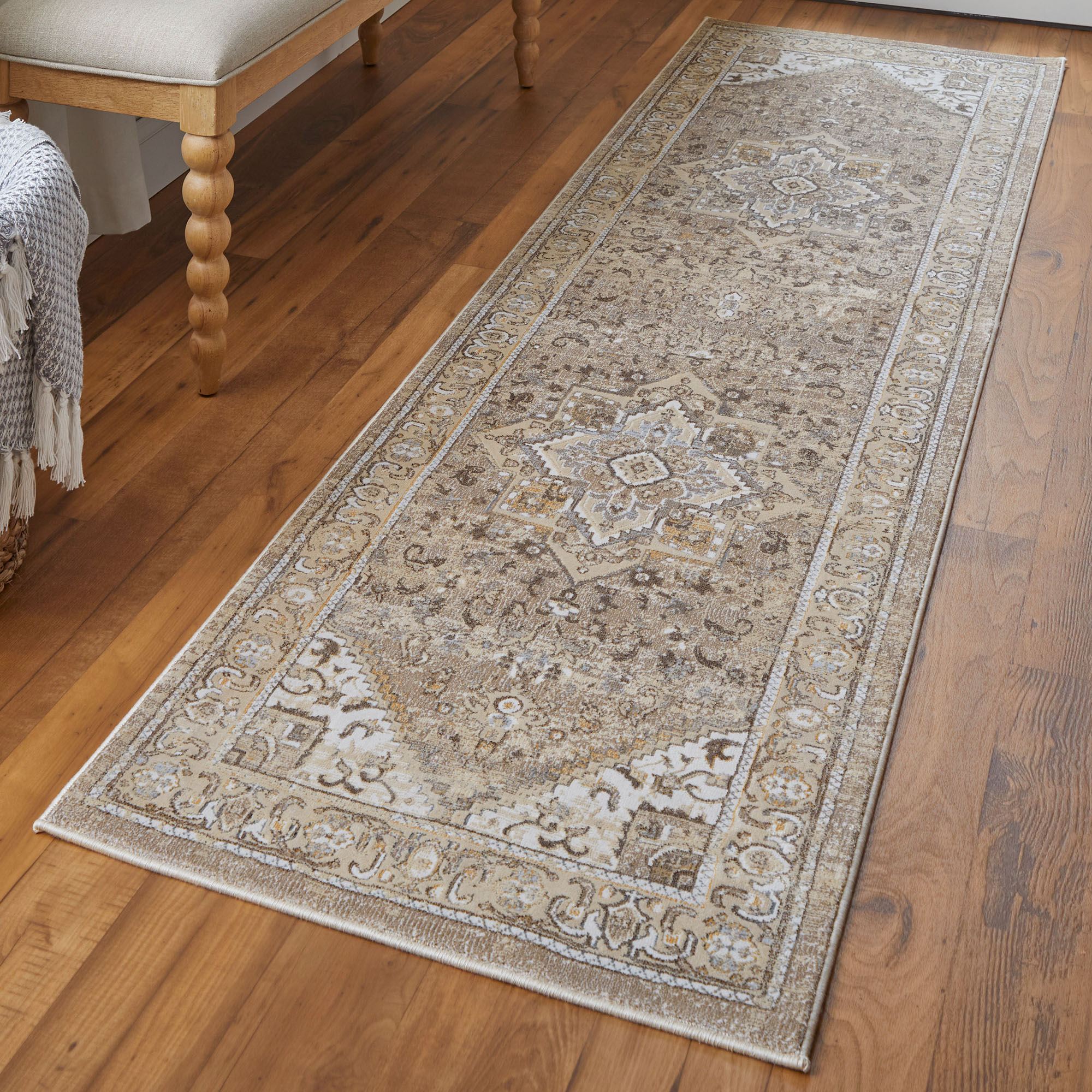 Helena Celene Rug Runner Beige 2'6