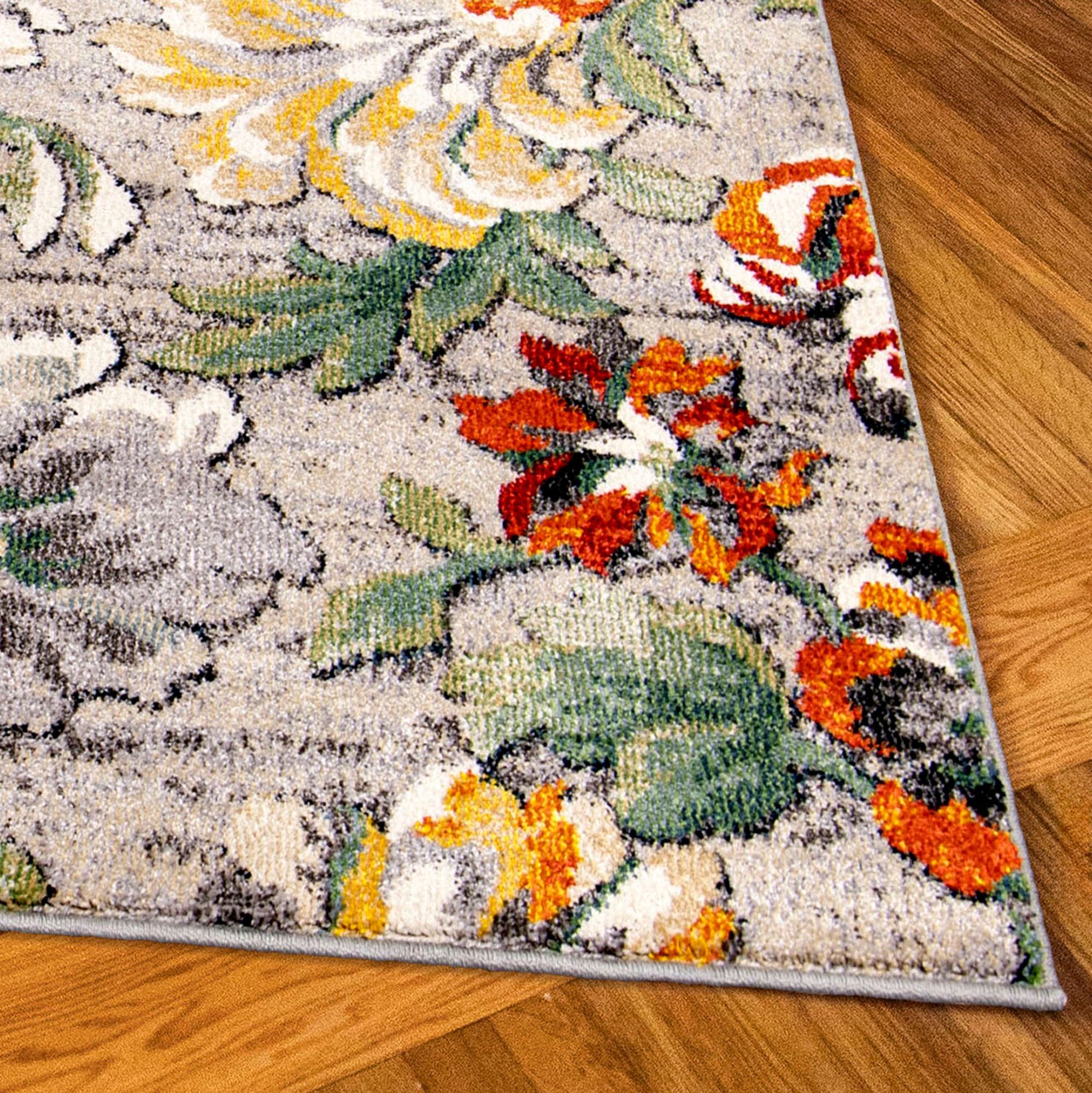 Gloria Rug Runner Gray 2' x 8' | Touch of Class