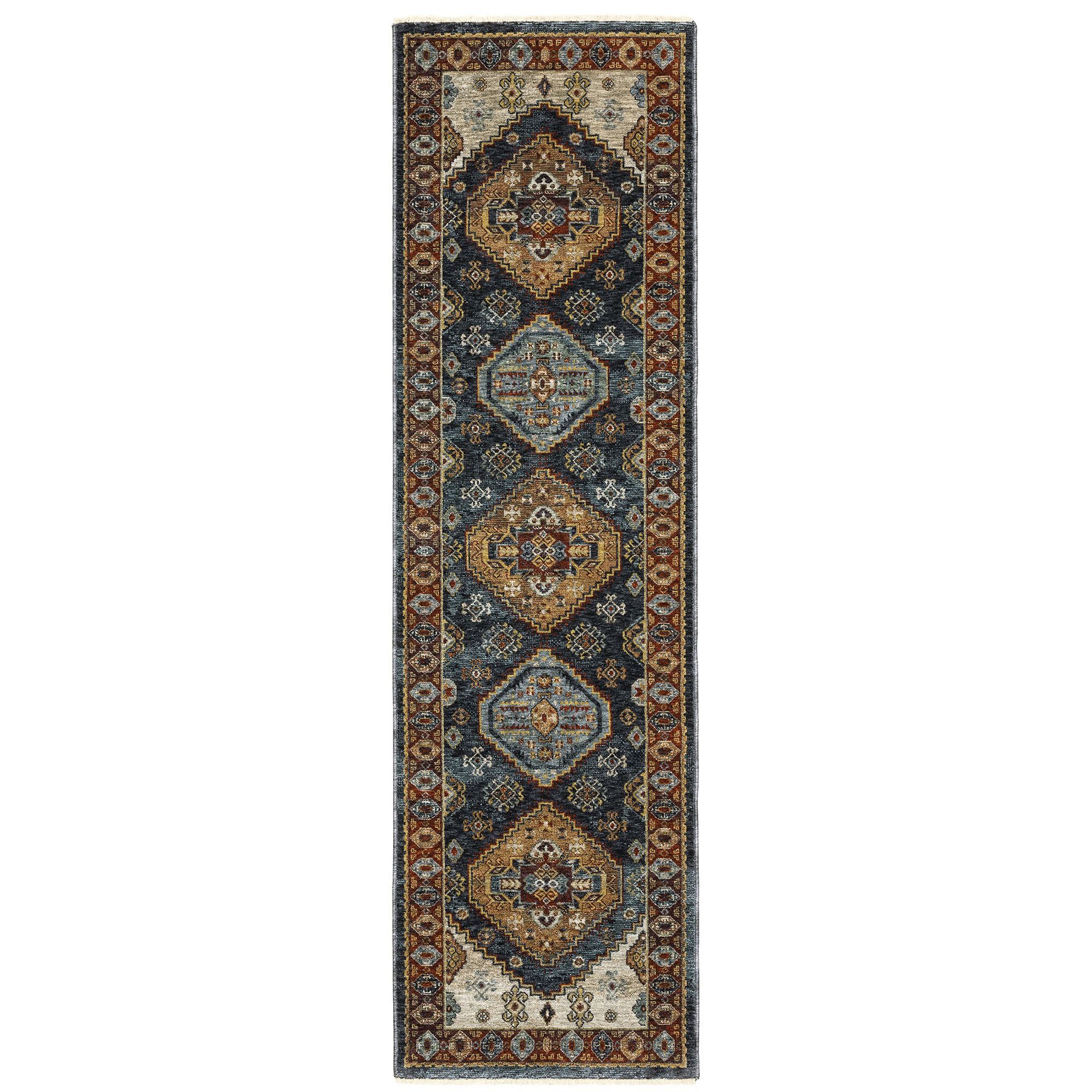 Paola Rug Runner Rust 2'3