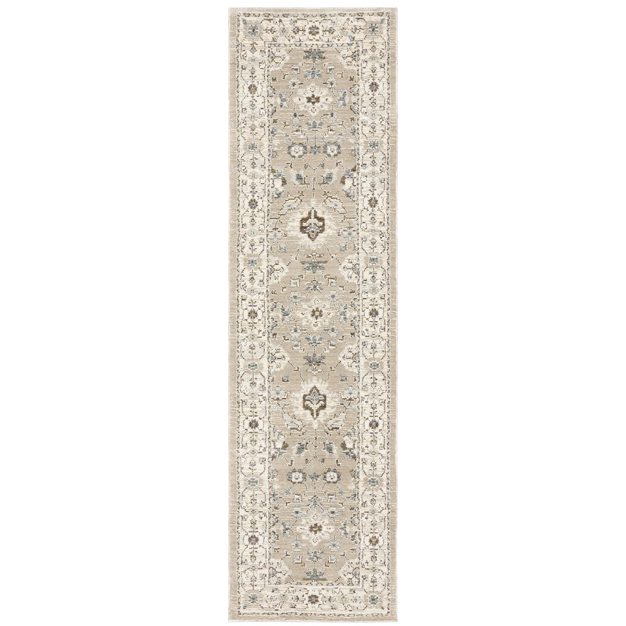 Ivory Area Rug Runner Alena Rug Runner Ivory | Touch of Class