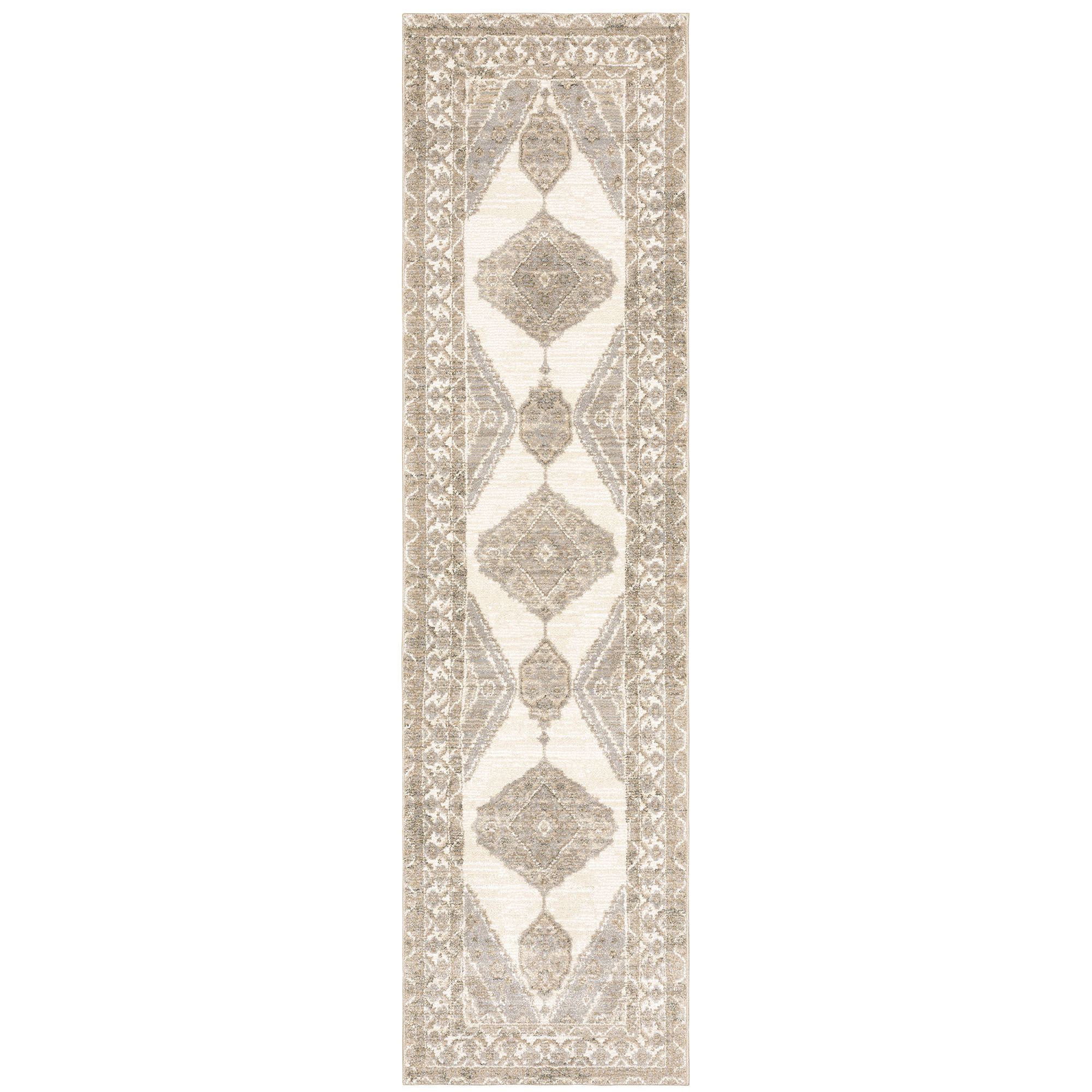 Ivory Area Rug Runner Meara Rug Runner Ivory | Touch of Class