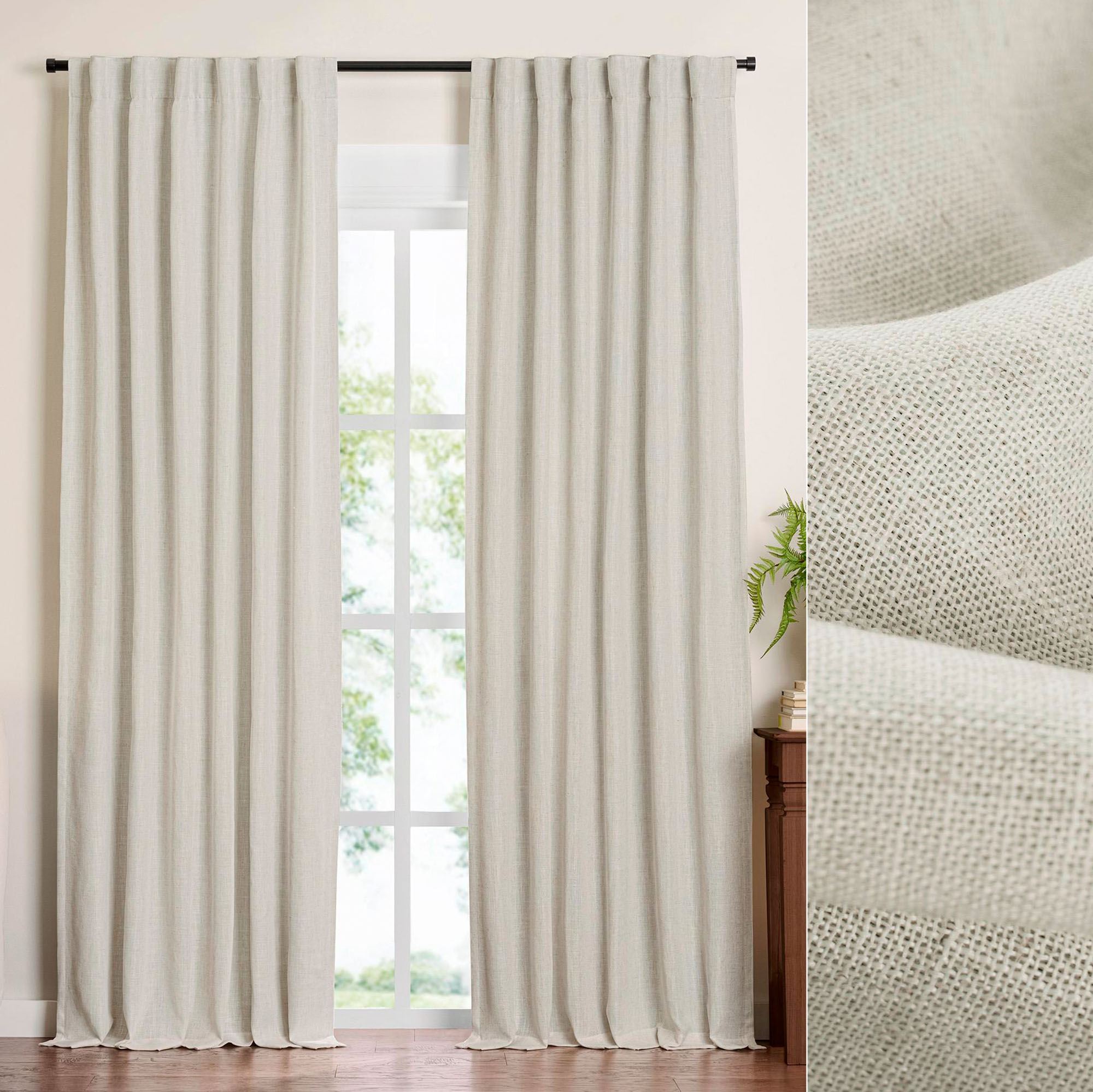 Medlin Solid Color Room Darkening Curtain Panel