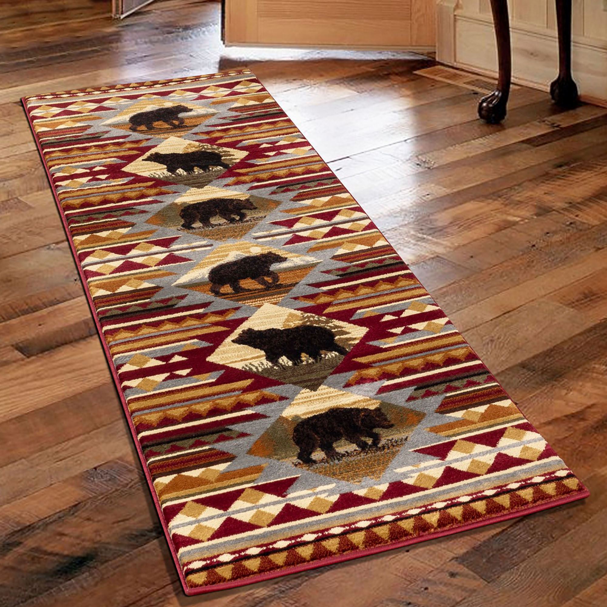 Bear Lodge Rustic Area Rugs