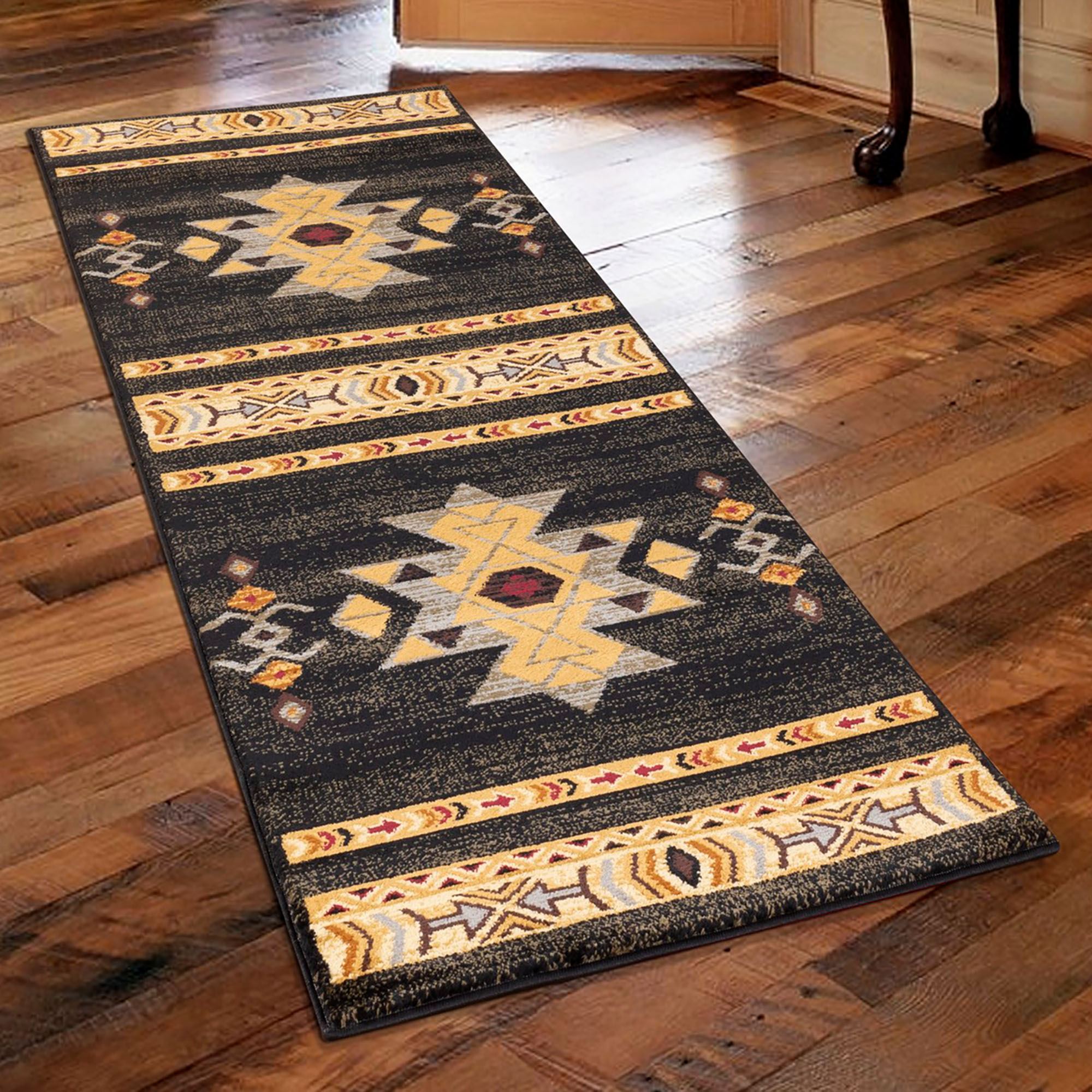 Tipton Ridge Rug Runner Black 2'7