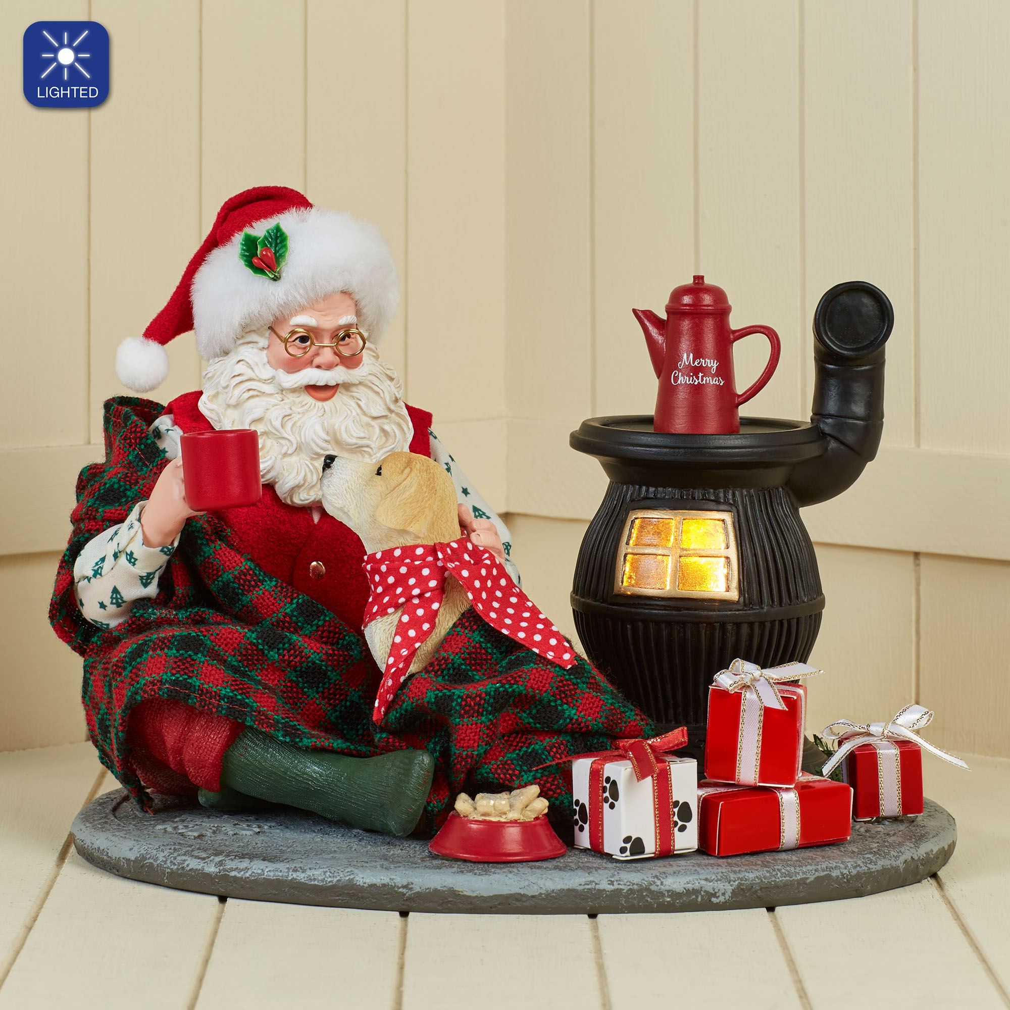 Taking the Chill Off Clothtique Figurine Red