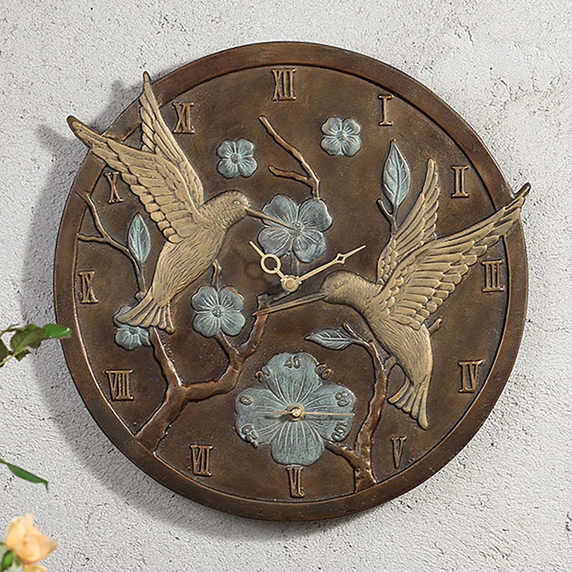 Outdoor Clock Kit Copper Outdoor Clock And Thermometer Nature Spring Copper Clock