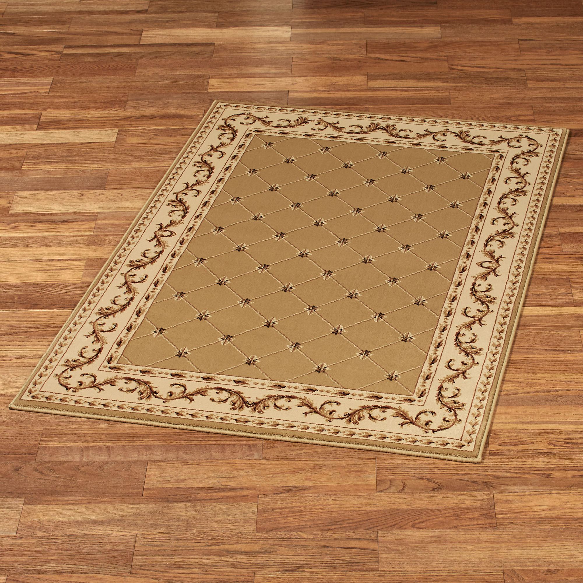 Augusta Fleur de Lis Lattice Large Area Rug - Approx 8x11