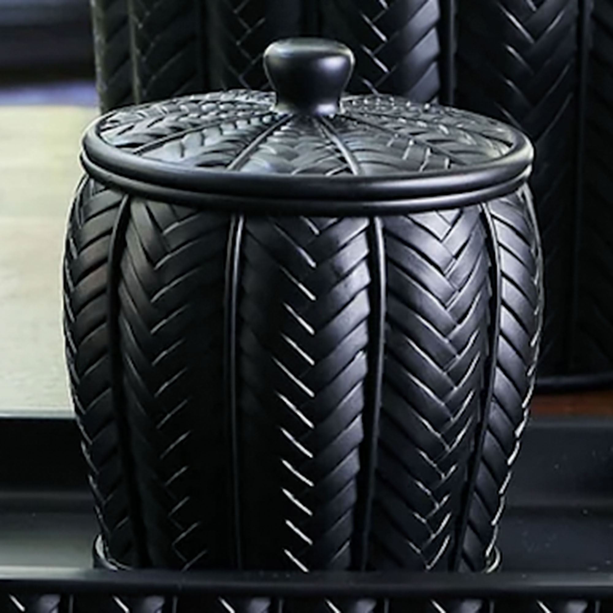 Mambo Covered Jar Black