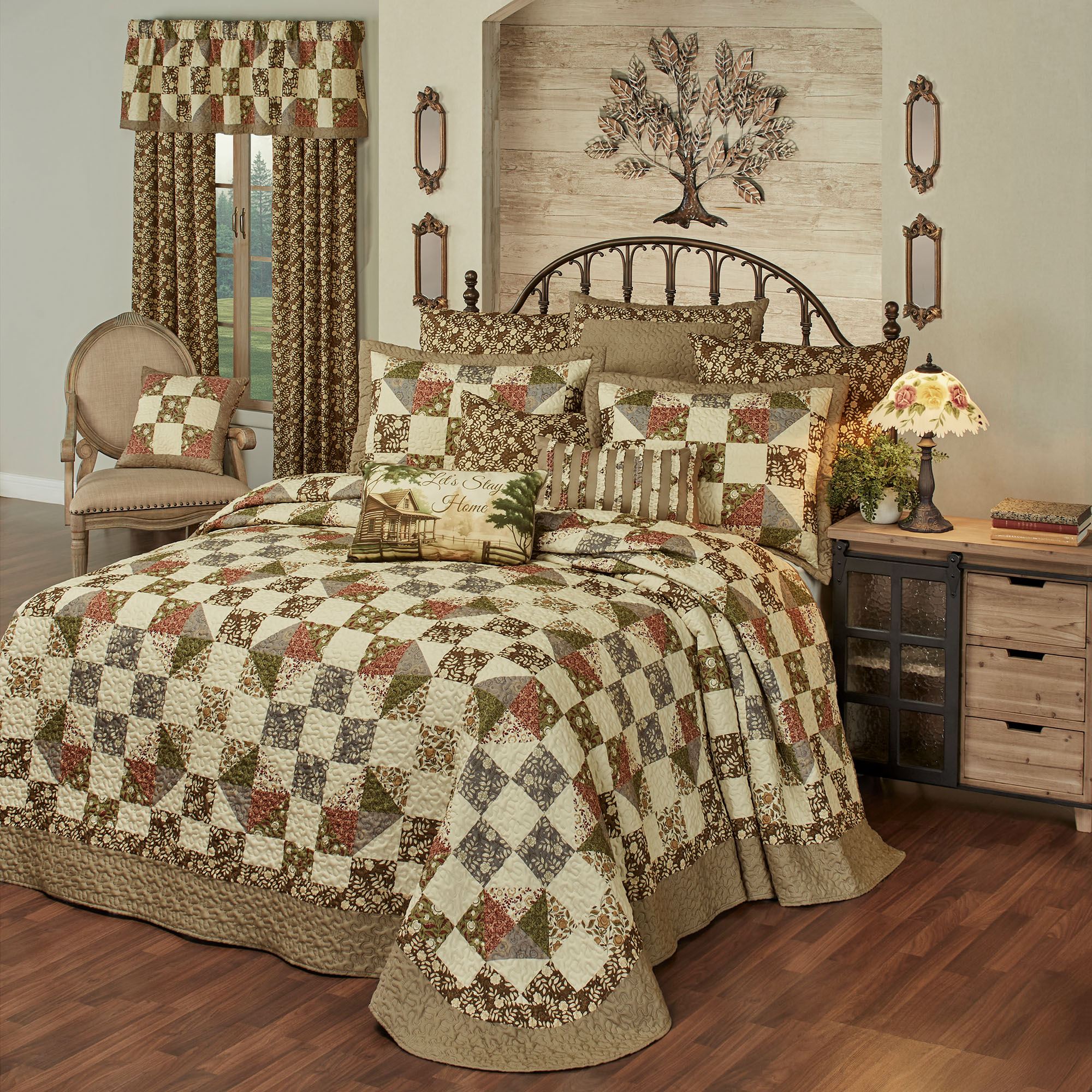 Vintage Farmhouse Bedding Nostalgia Vintage Farmhouse Style Oversized Bedspread Set Bedding