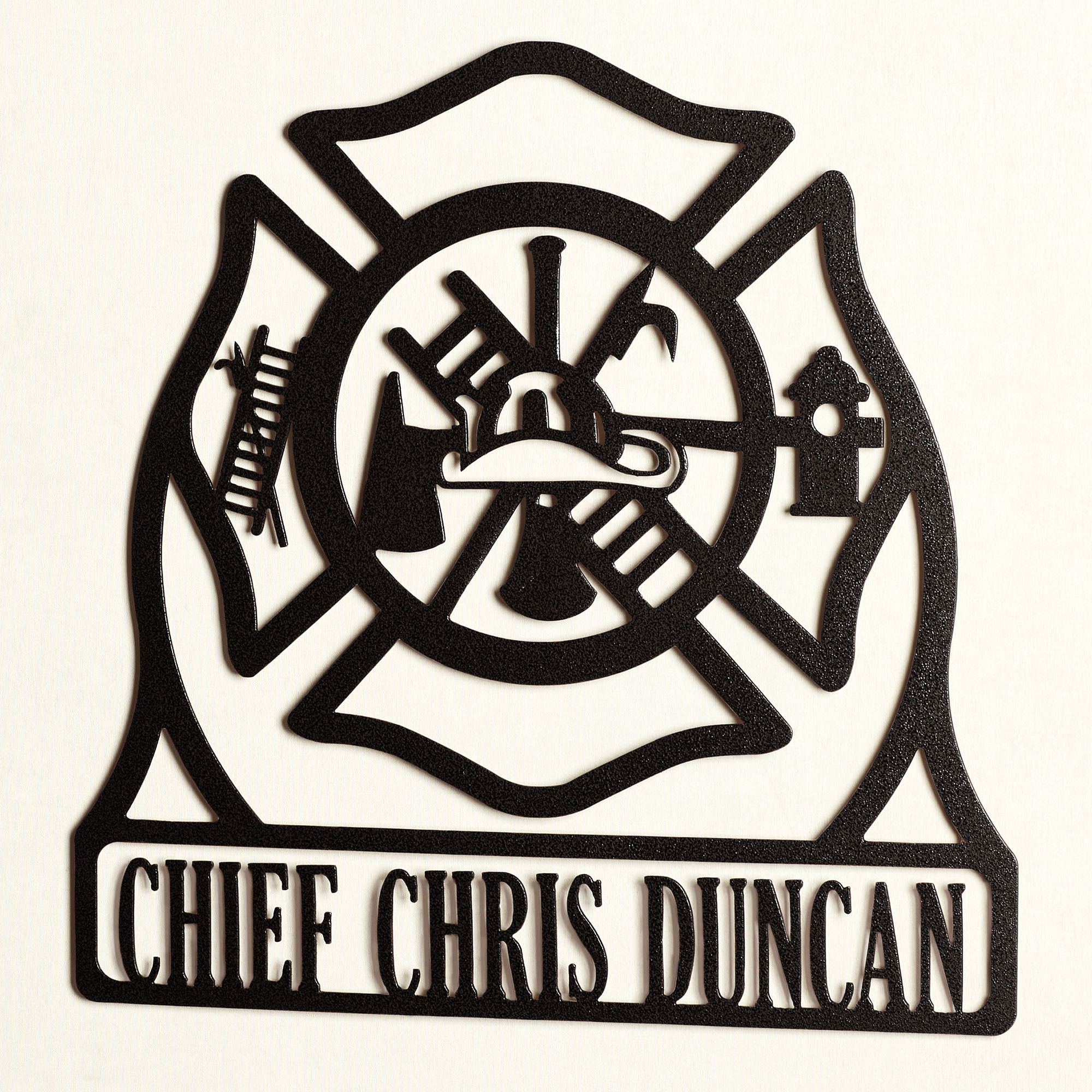 Firefighter Fire Service Maltese Cross Professional Personalized Metal Firefighter fire service maltese cross professional personalized metal