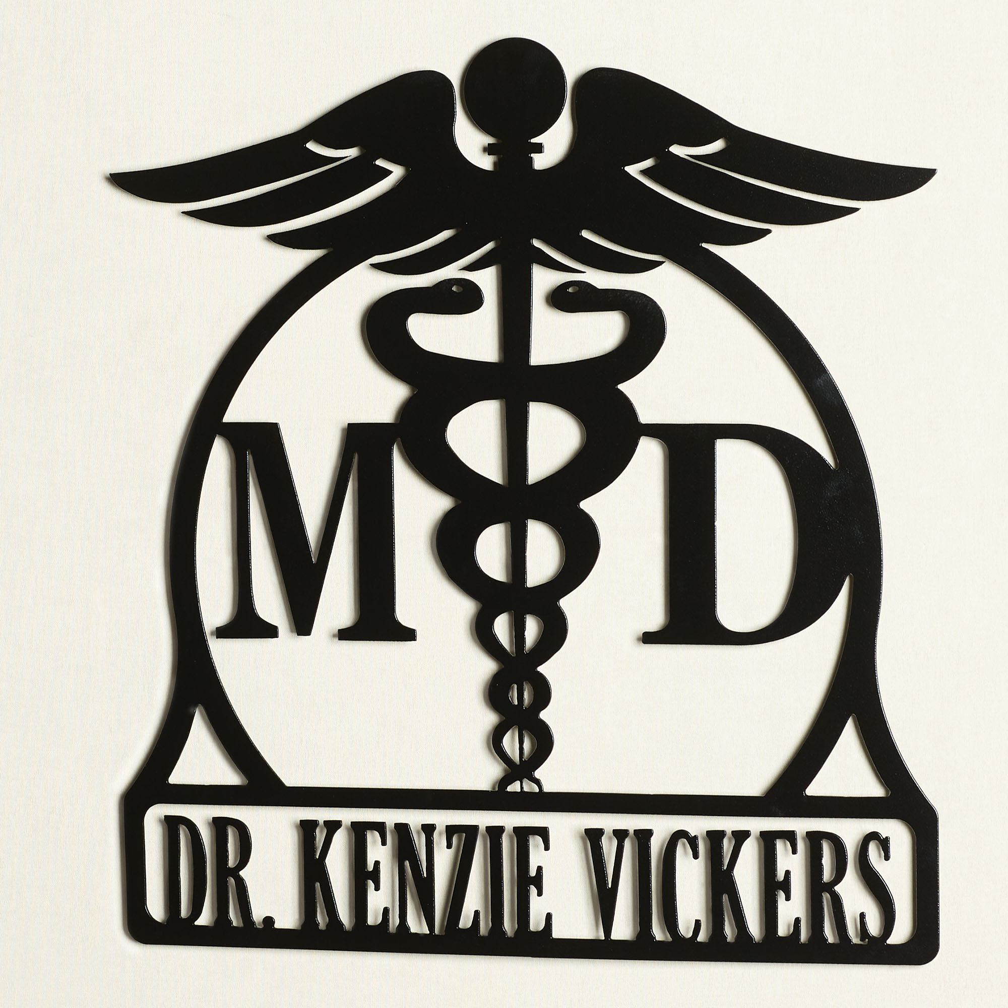 MD Medical Doctor Medicine Healthcare Caduceus Symbol Professional ...