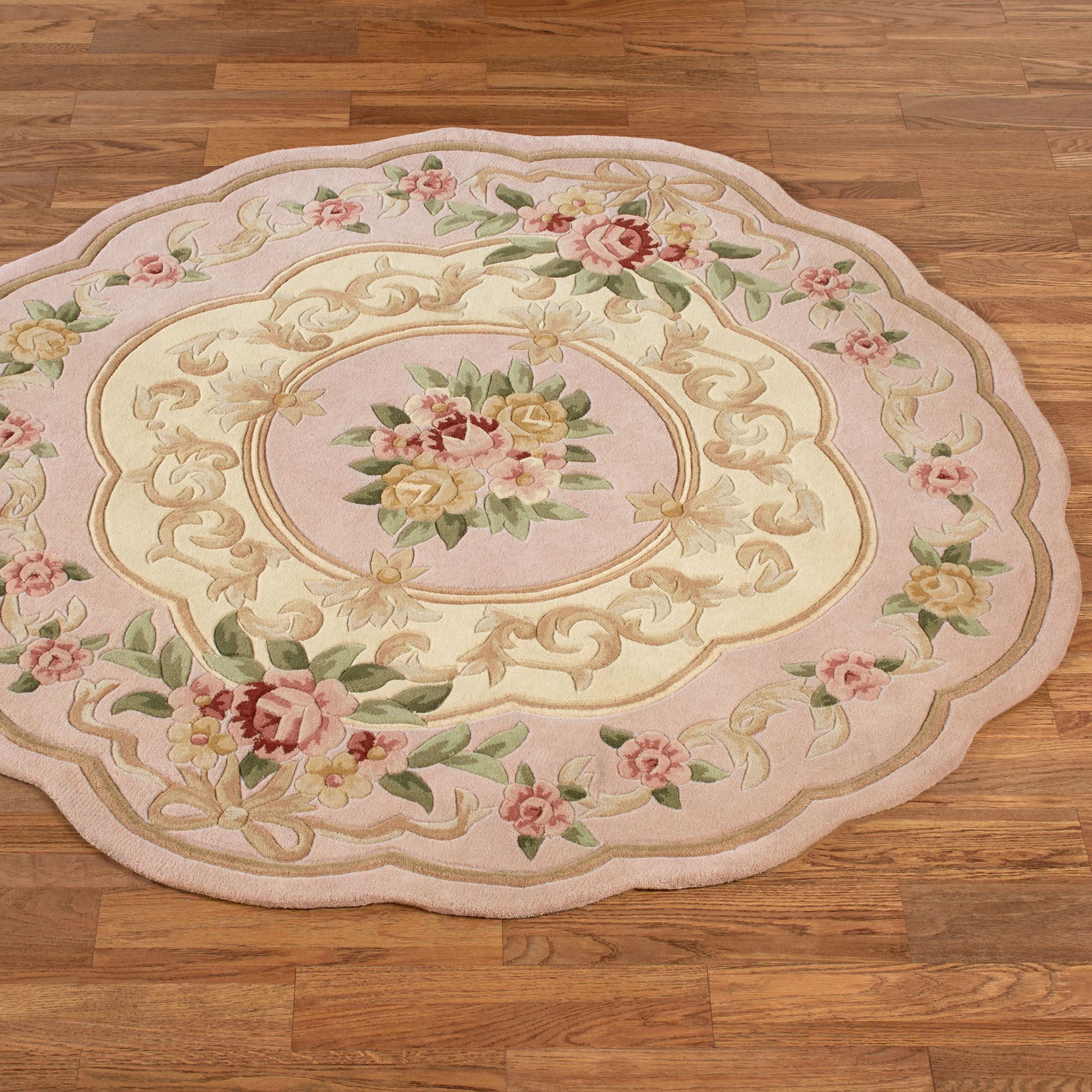 Portia Rose Round Rug Rose Quartz 5'6