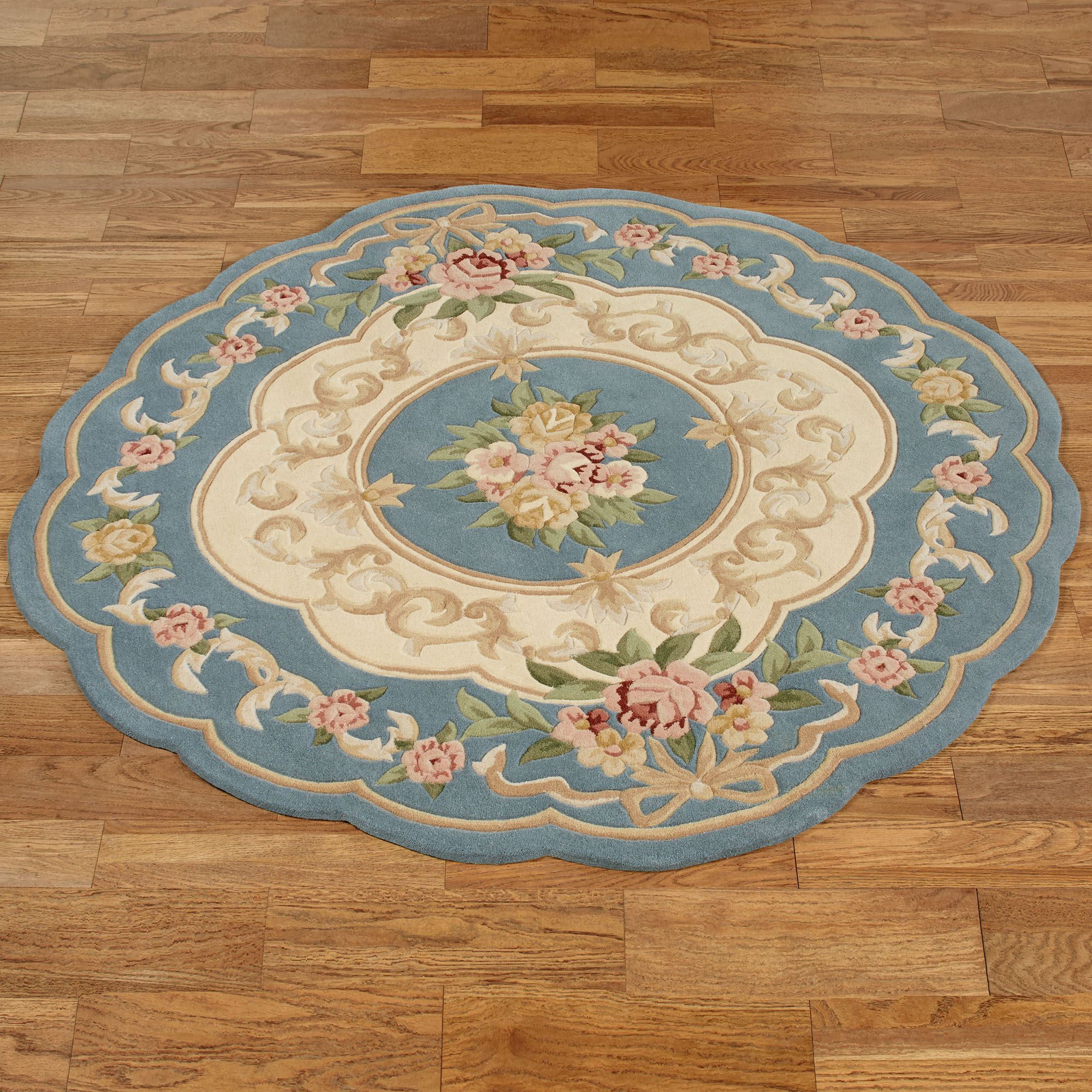 Portia Rose Round Rug Sapphire 5'6