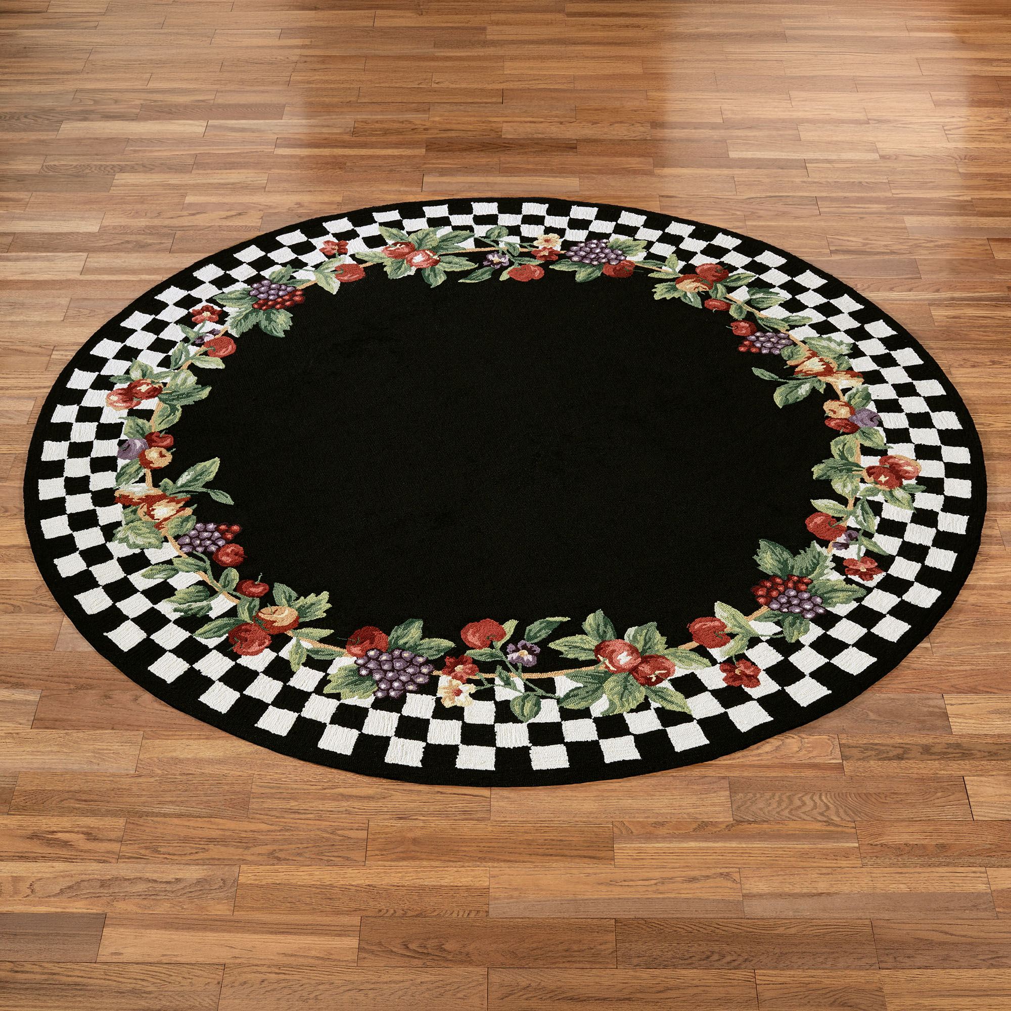 Fruit Border Rug Sonoma Hand Hooked Fruit Area Rugs