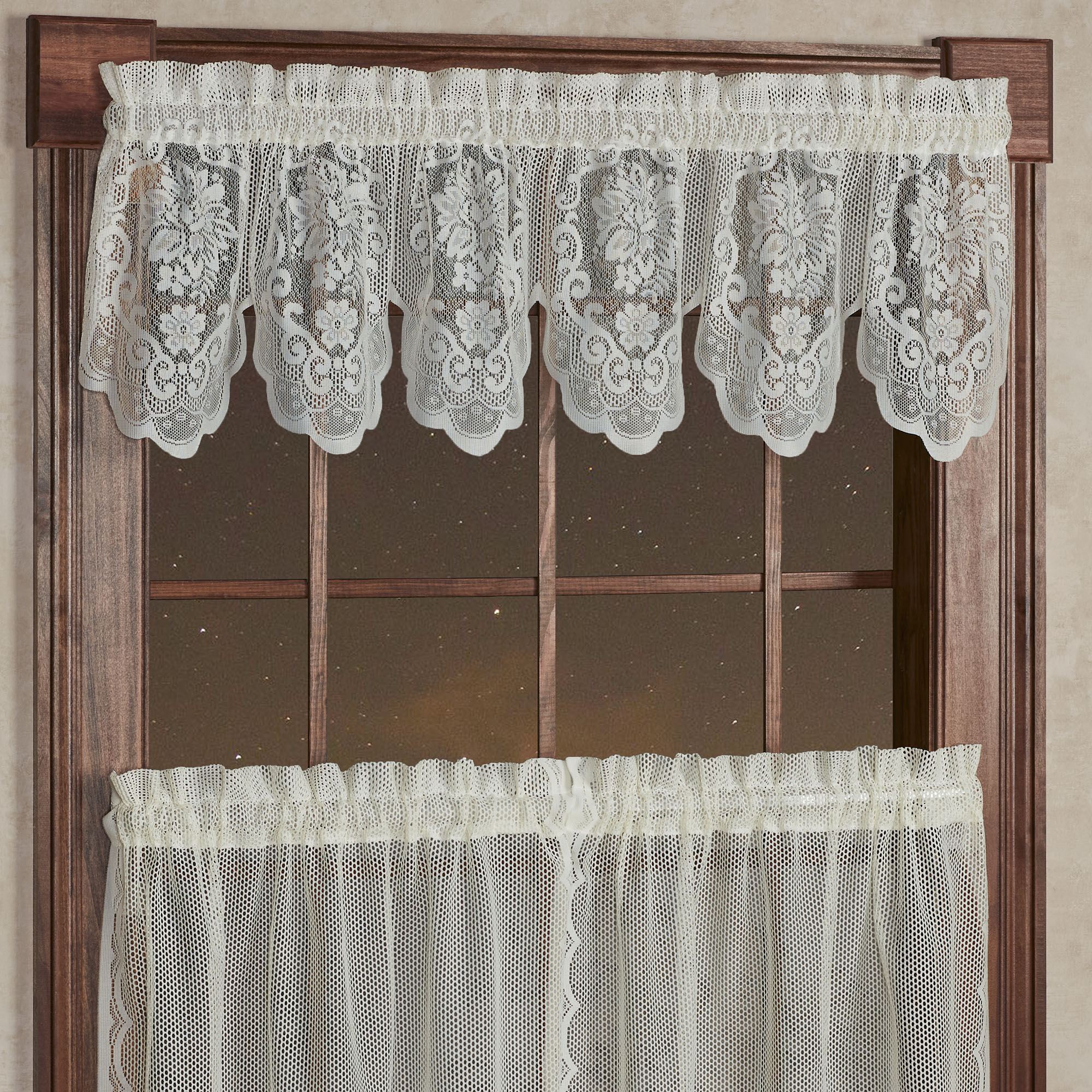 Window Lace Fairmount Lace Tier Window Treatment