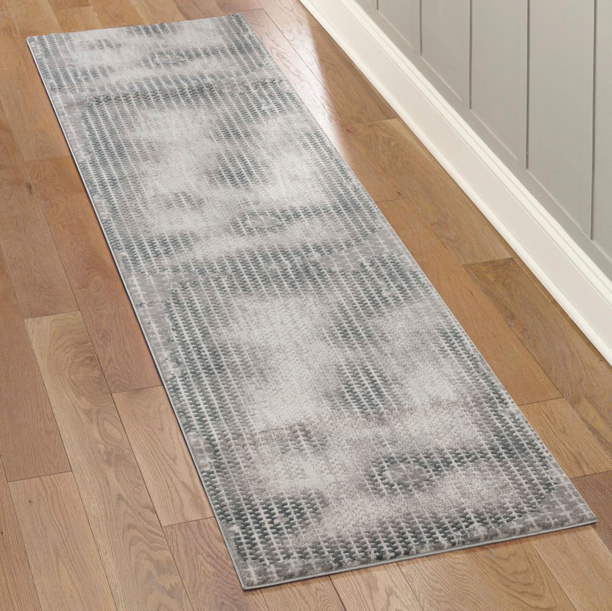 Grey Colored Rug Runner Uriah Rug Runner Gray 2'7