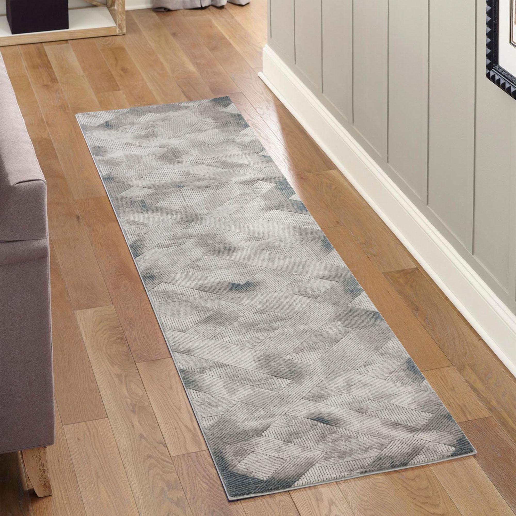 Nero Rug Runner Gray 2'7